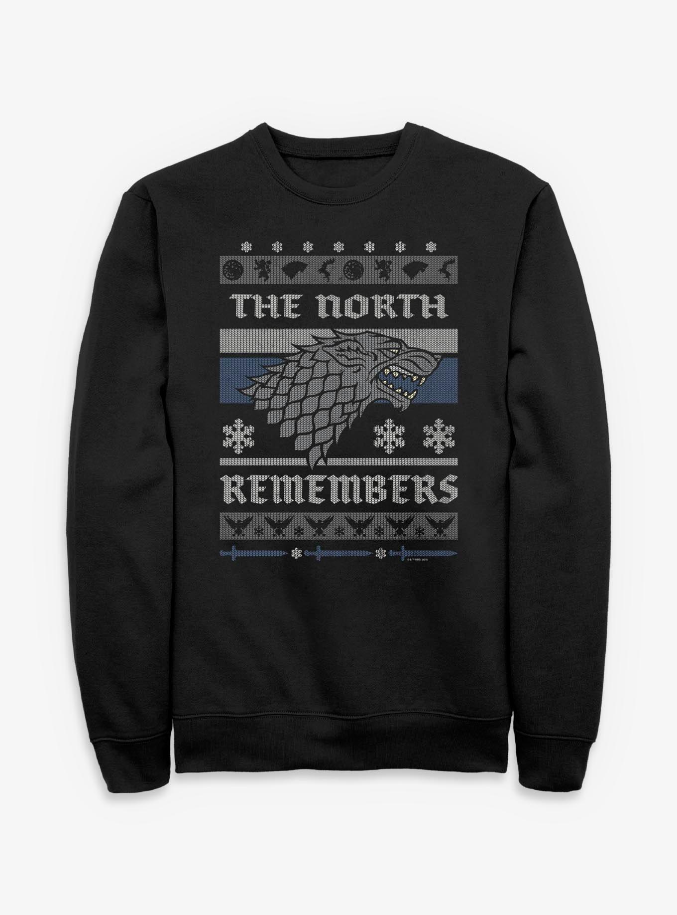 Game of Thrones The North Remembers Ugly Christmas Sweater Style Sweatshirt, , hi-res