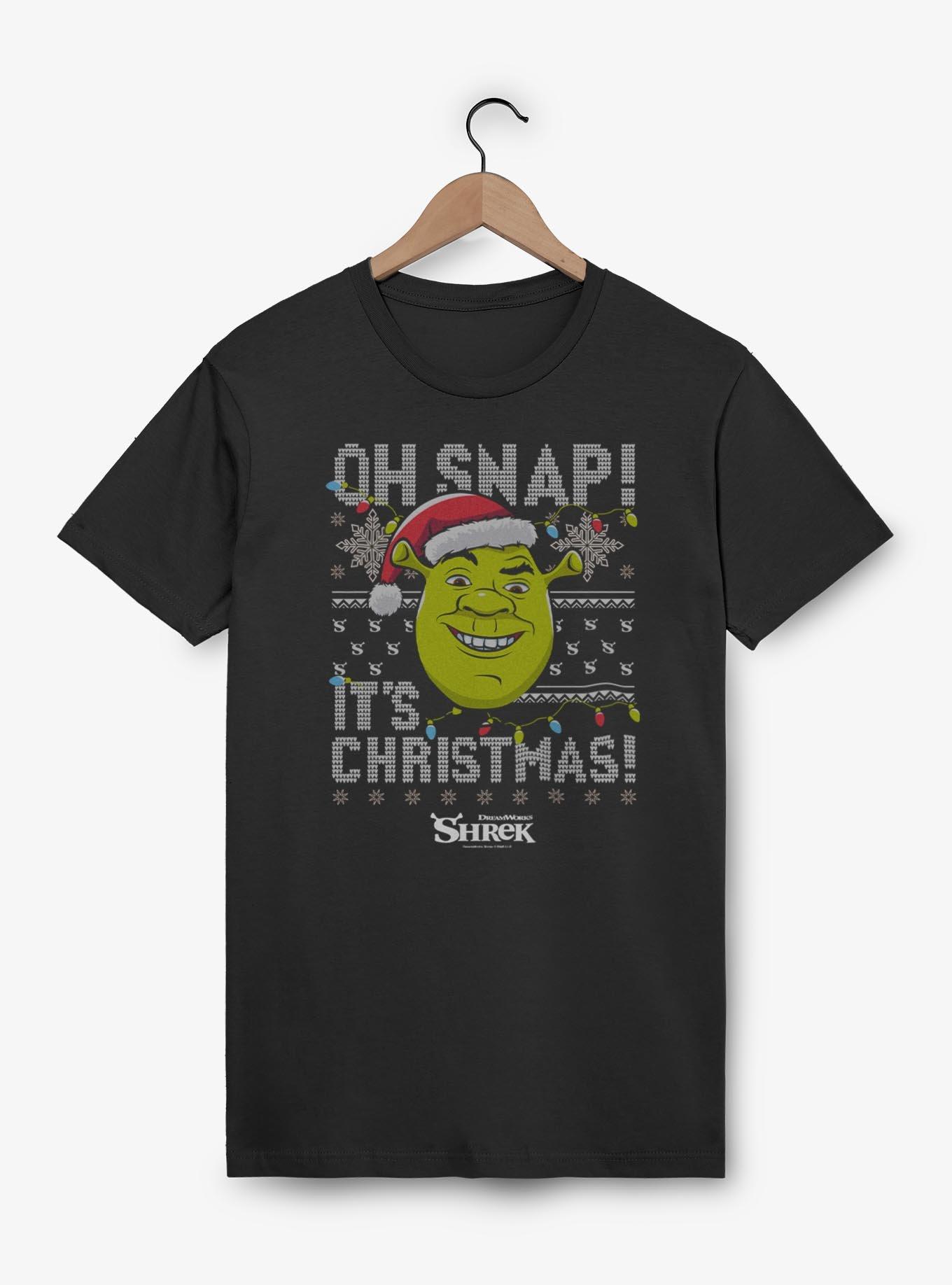 Shrek Oh Snap It's Christmas Ugly Christmas Sweater Style T-Shirt, , hi-res