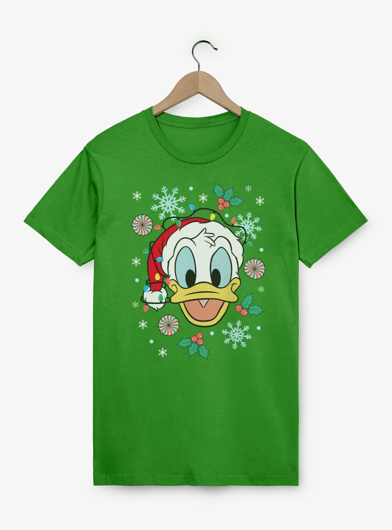 Disney Donald Duck Xmas Hat & Lights  T-Shirt, , hi-res