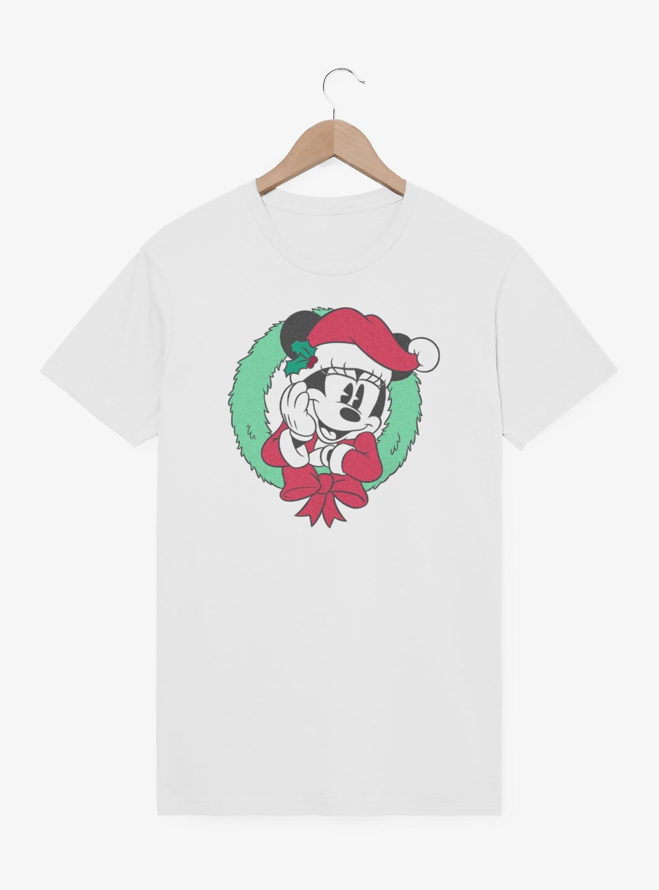 Disney Minnie Mouse Wreath Face T-Shirt, , hi-res