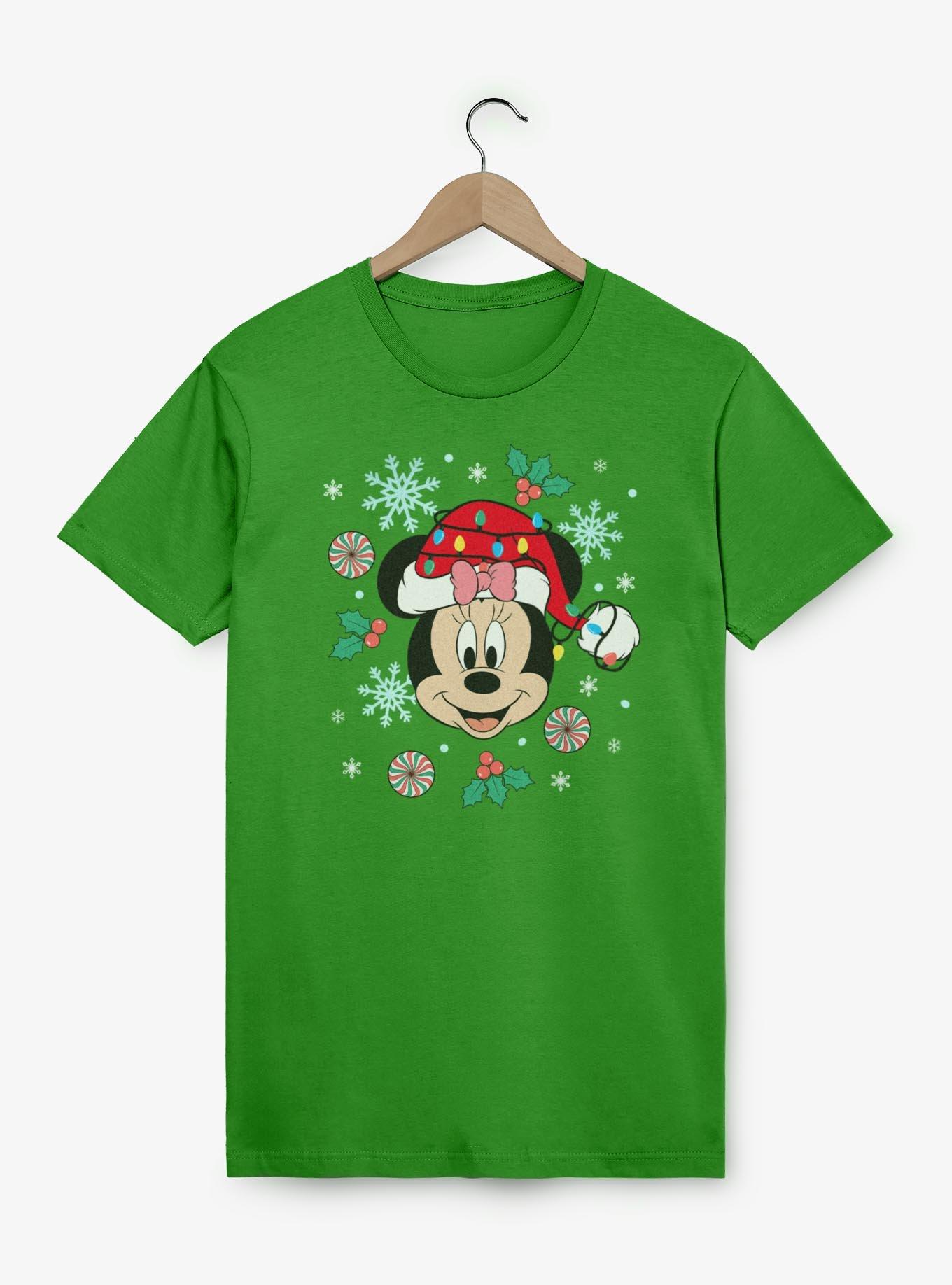 Disney Minnie Mouse Xmas Hat & Lights  T-Shirt, , hi-res