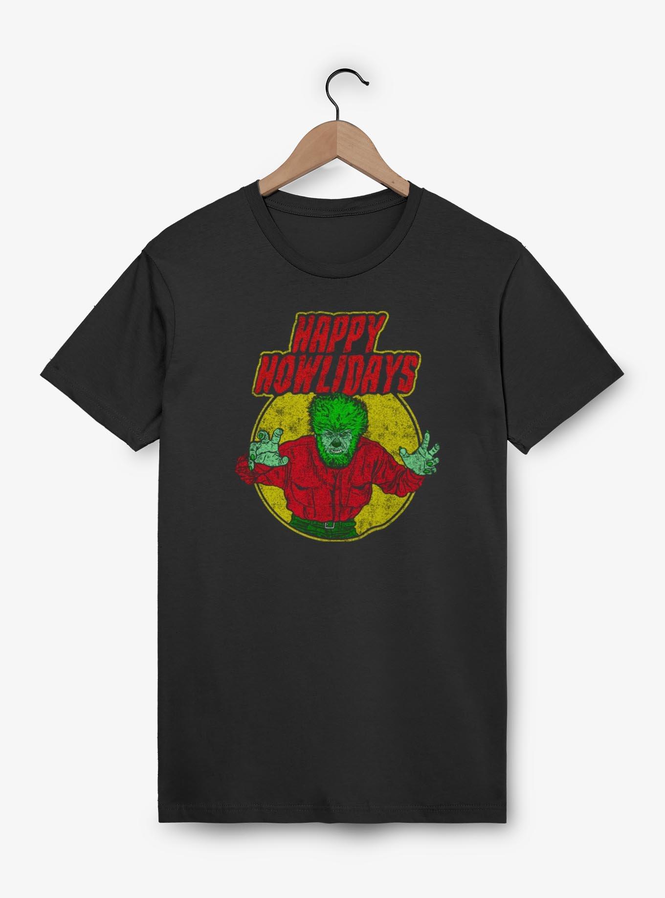 Universal Monsters Happy Howlidays Werewolf T-Shirt, , hi-res