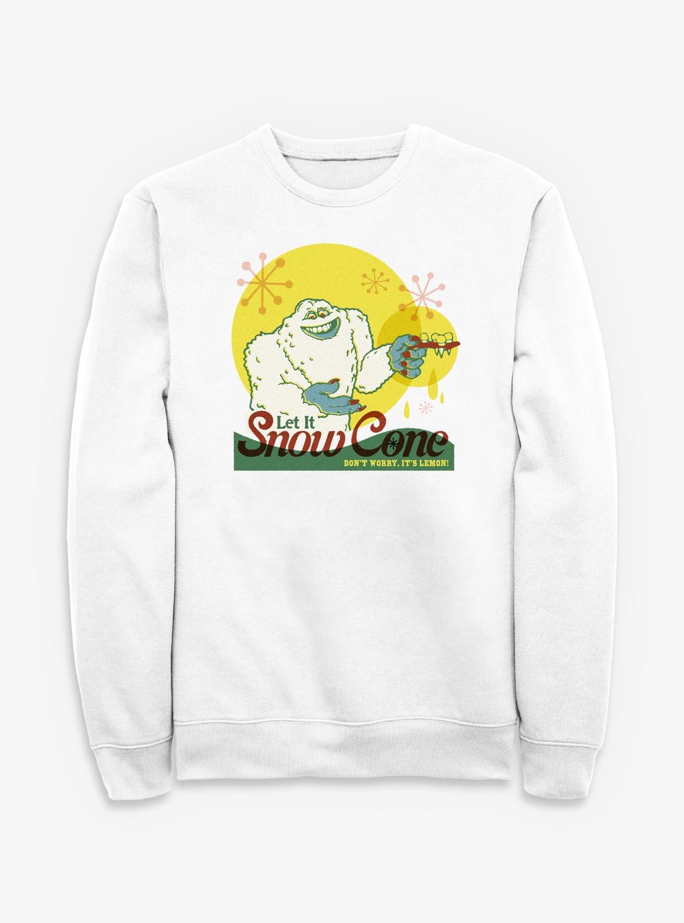 Disney Pixar Monsters University Let It Snow Cone Lemon Sweatshirt, , hi-res