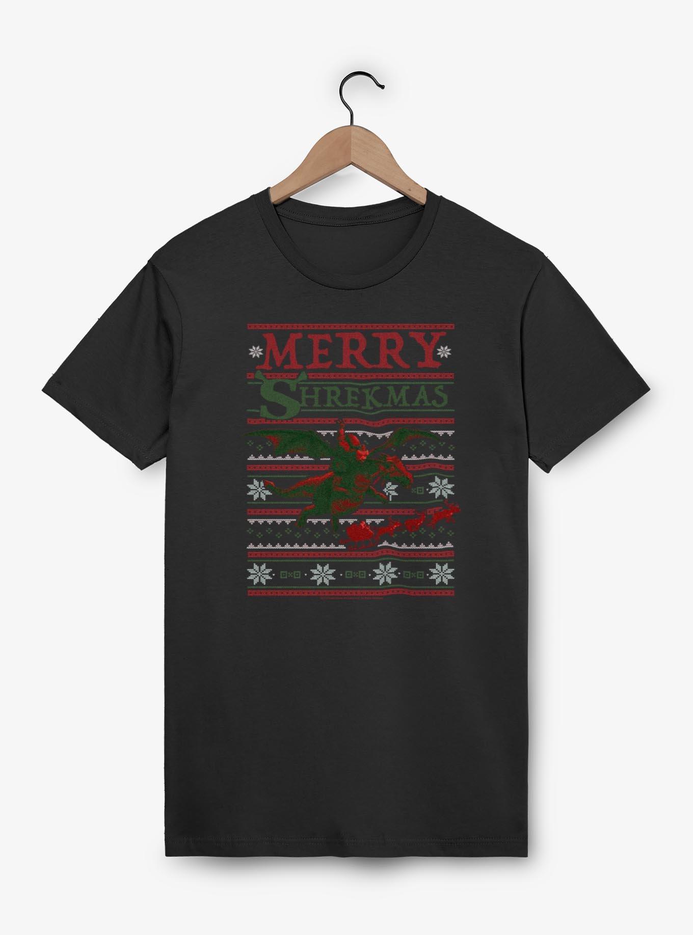 Shrek Merry Shrekmas Dragon Ugly Christmas Sweater Style T-Shirt, , hi-res