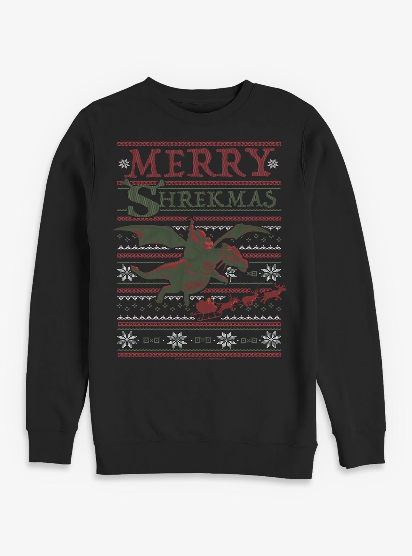 Shrek Merry Shrekmas Dragon Ugly Christmas Sweater Style Sweatshirt, , hi-res