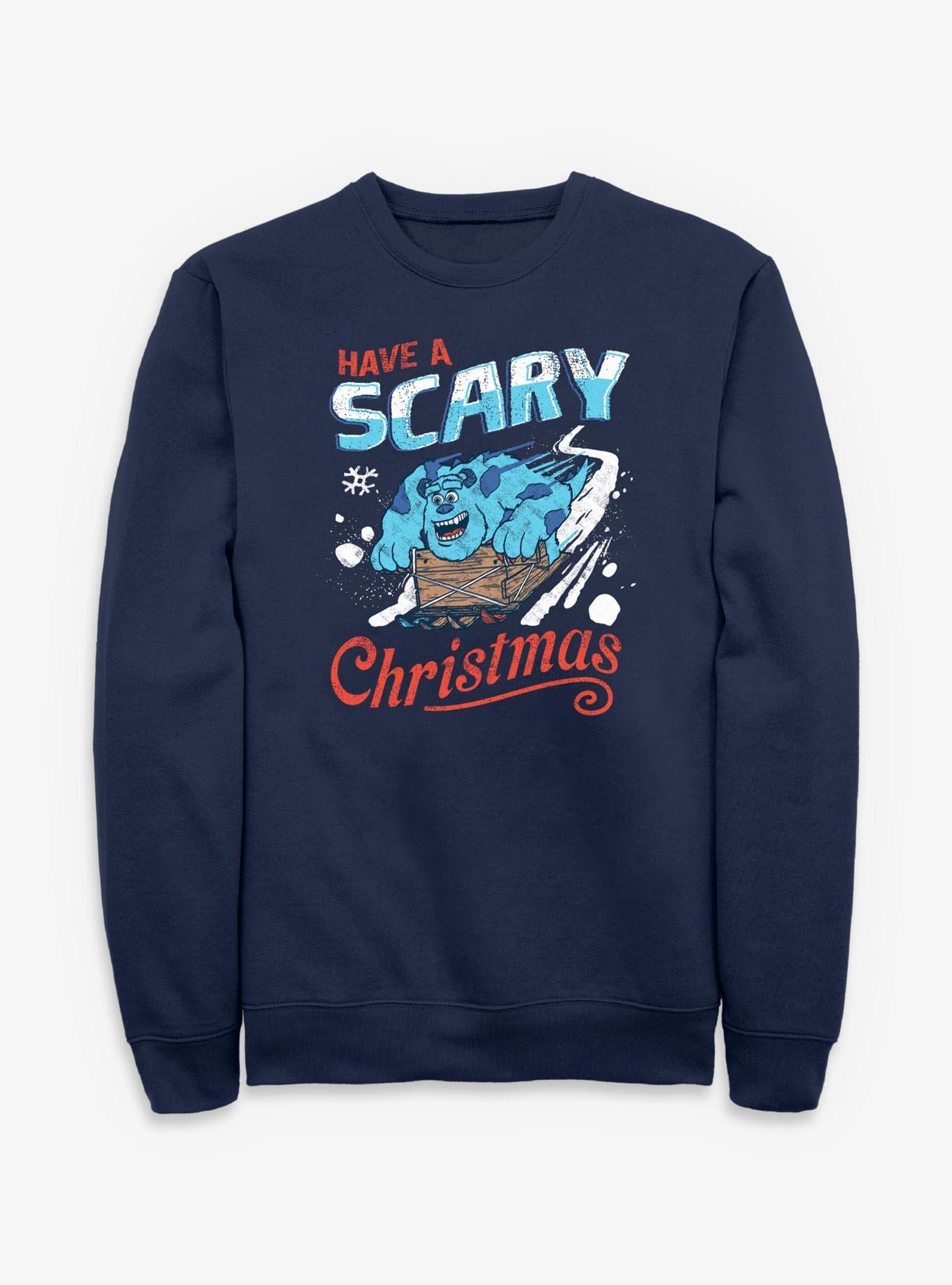 Disney Pixar Monsters University Have A Scary Christmas Sweatshirt, , hi-res