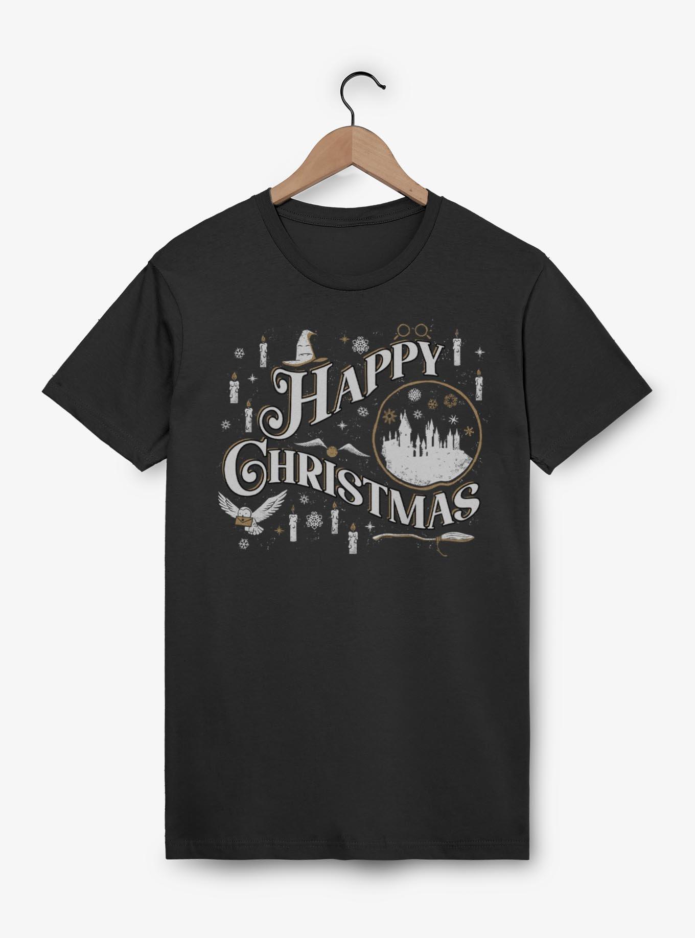 Harry Potter Happy Christmas Candle Magic T-Shirt, , hi-res