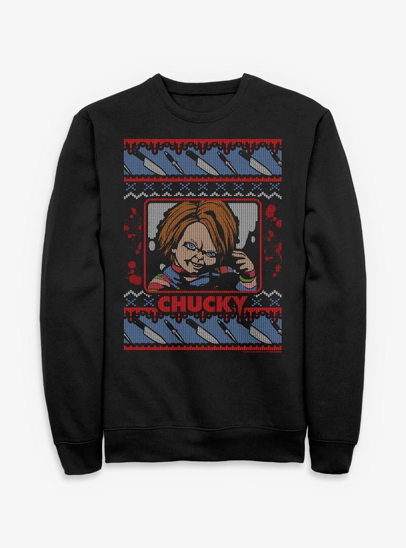 Chucky Ugly Christmas Sweater Style Sweatshirt, , hi-res