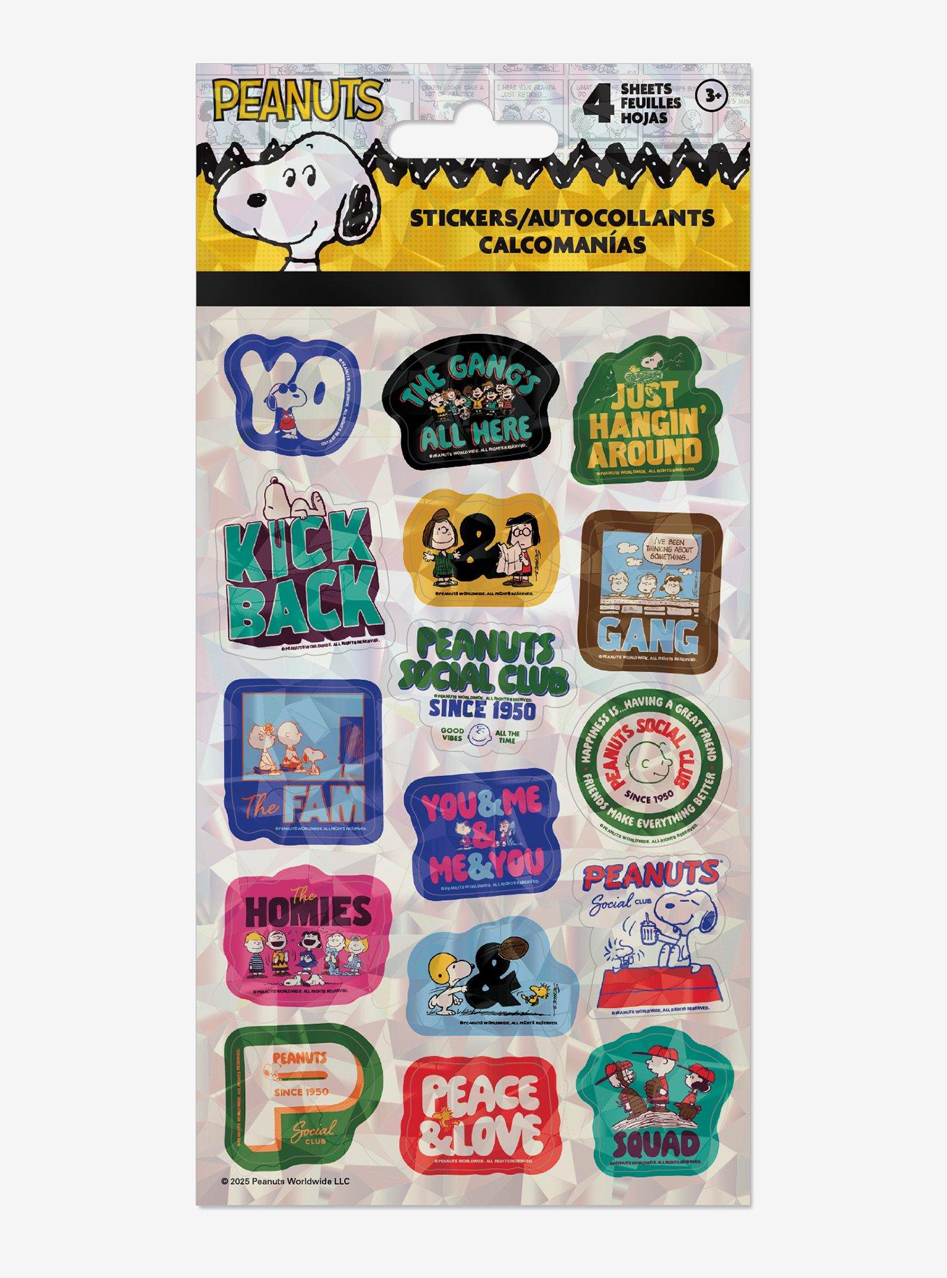 Peanuts Holographic Sticker Sheet Set, , hi-res