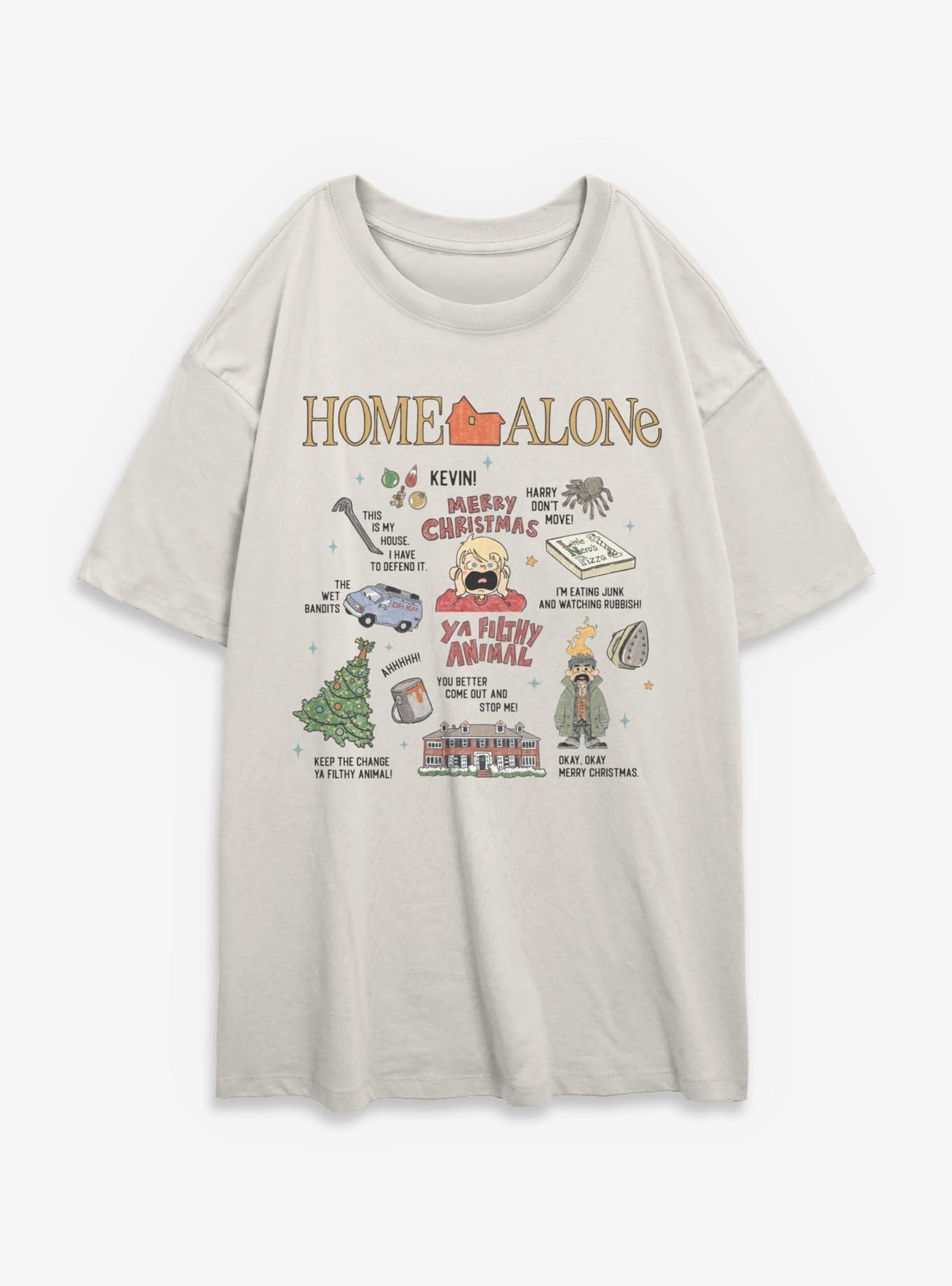 Home Alone Filthy Animal Christmas Icons Girls Oversized T-Shirt, , hi-res