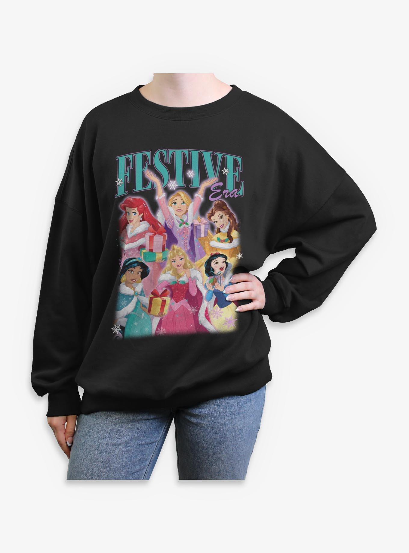 Disney Princesses Festive Era Girls Oversized Sweatshirt, , hi-res