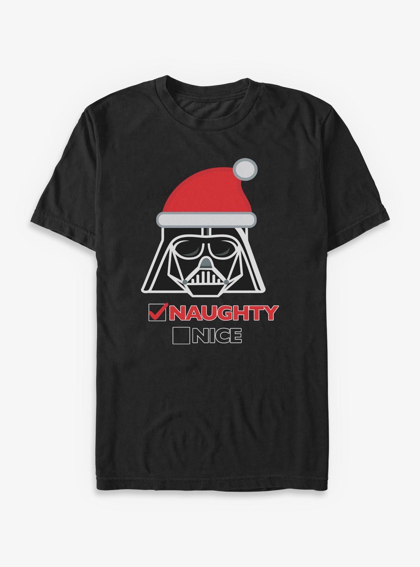Star Wars Vader Naughty Not Nice Holiday T-Shirt, , hi-res