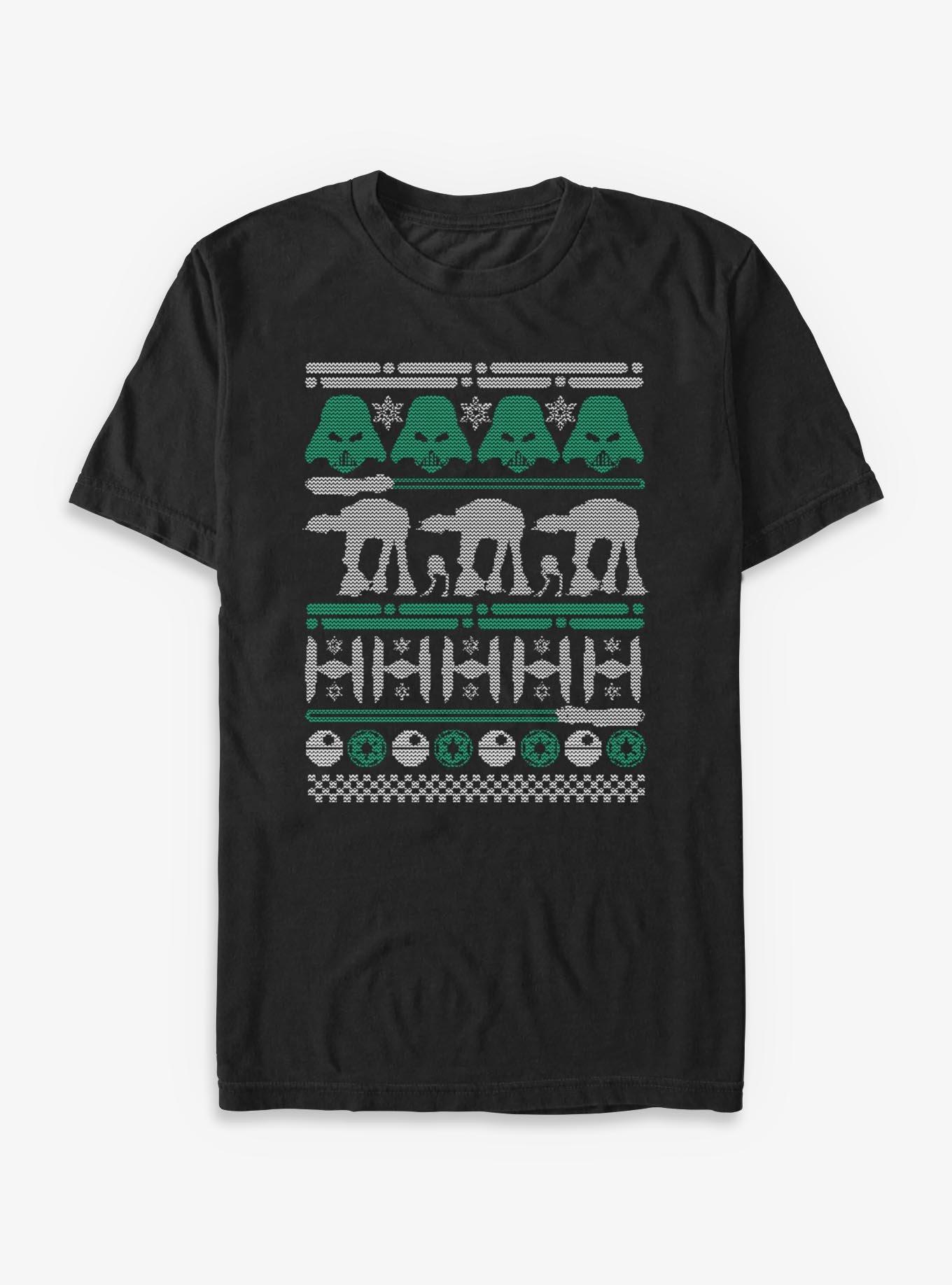 Star Wars Dark Side Ugly Christmas Sweater Style T-Shirt, , hi-res
