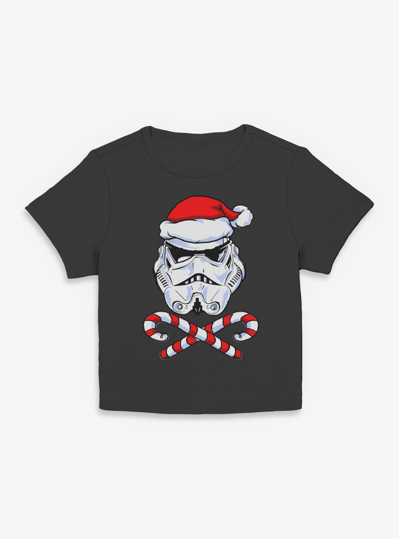Star Wars Santa Trooper Girls Baby Tee, BLACK, hi-res