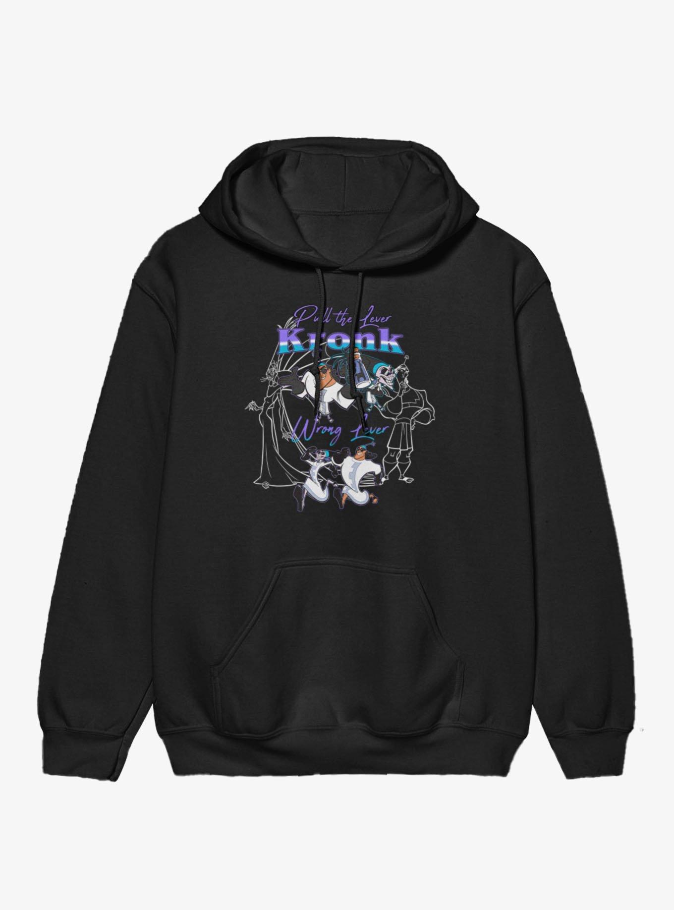 Disney Emperor's New Groove Wrong Lever Kronk Hoodie Hot Topic Exclusive