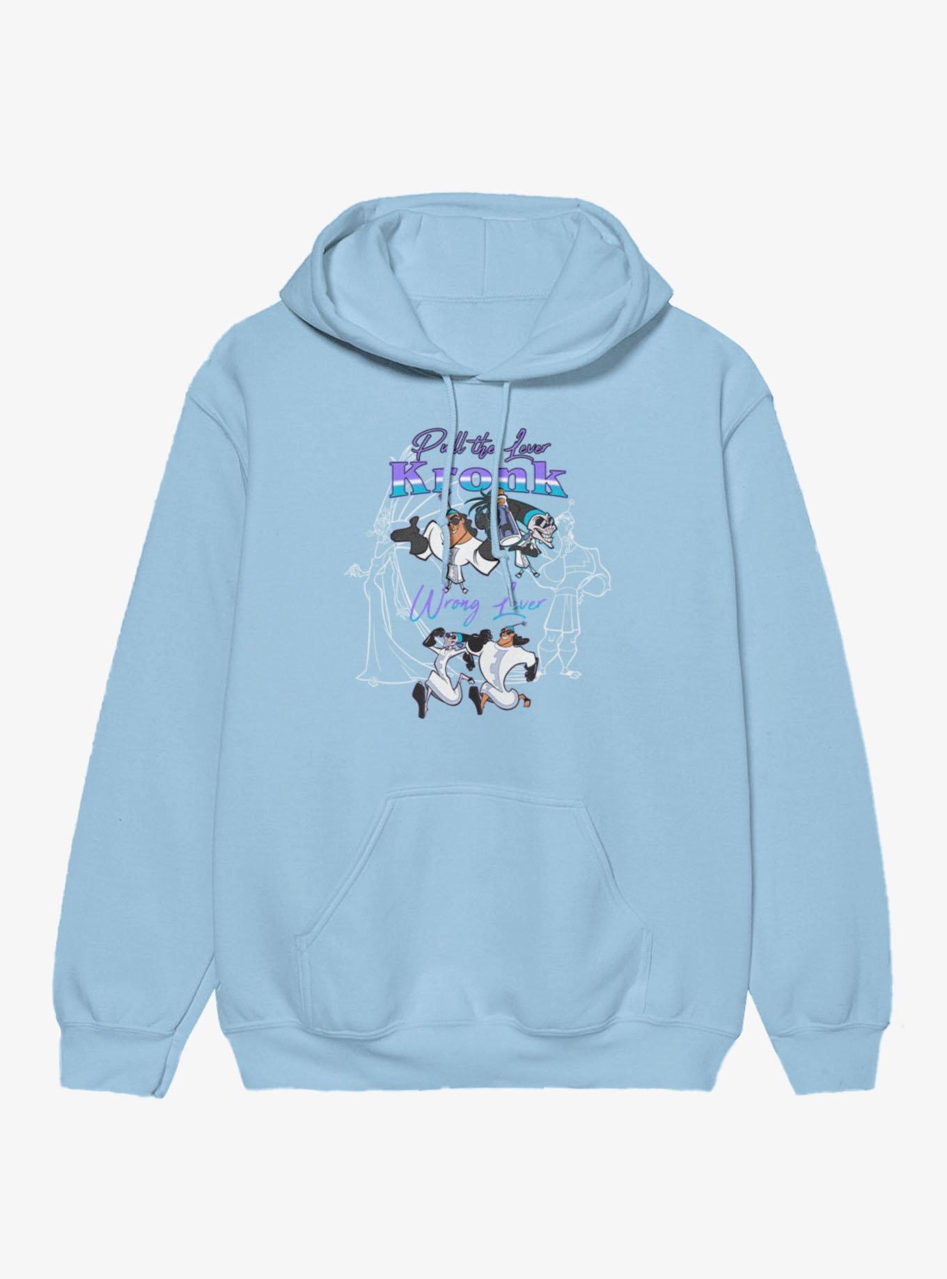 Disney Emperor's New Groove Wrong Lever Kronk Hoodie Hot Topic Exclusive, , hi-res