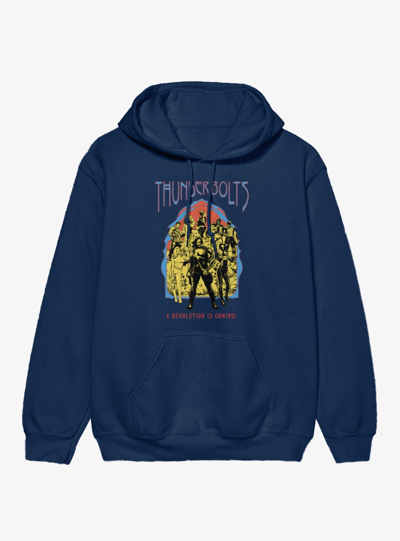Marvel Retro Thunderbolts* Comic Revolution Is Coming Hoodie Hot Topic Exclusive, , hi-res