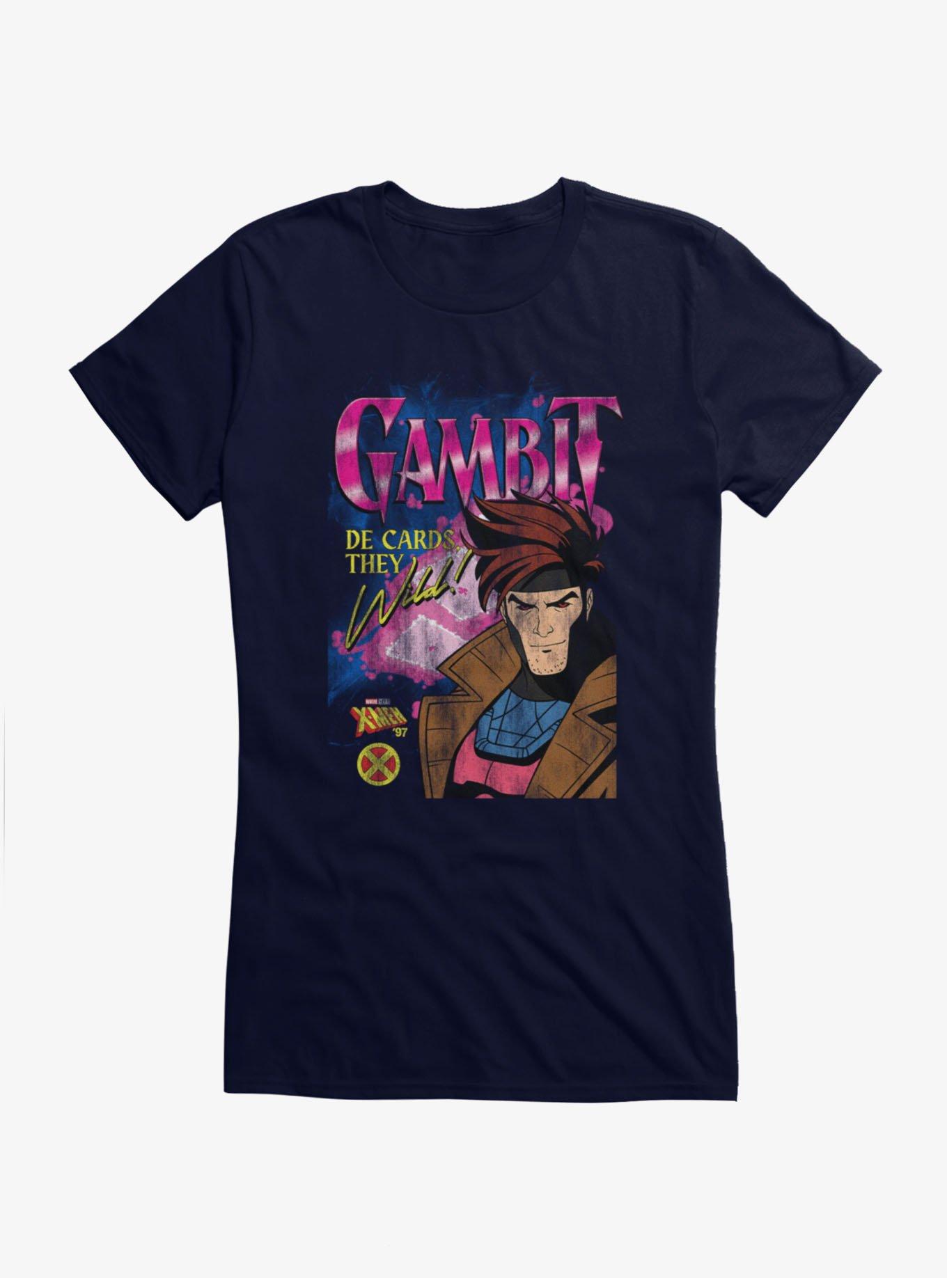 Marvel X-Men '97 Gambit Cards They Wild T-Shirt Hot Topic Exclusive, , hi-res