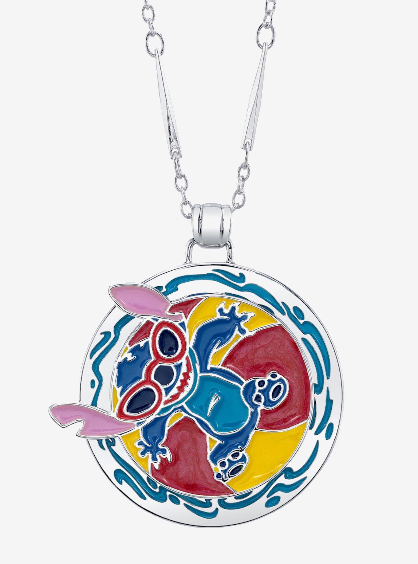 Disney X Rocklove Disney Lilo And Stitch Vacation Stitch Necklace, , hi-res