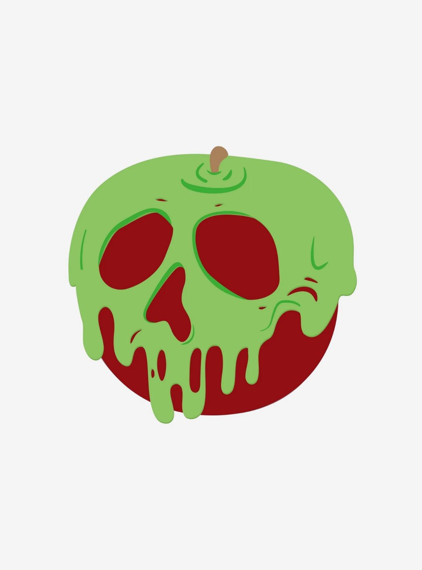 Disney Snow White Evil Queen Glow-In-The Dark Poison Apple LED Compact Mirror, , hi-res