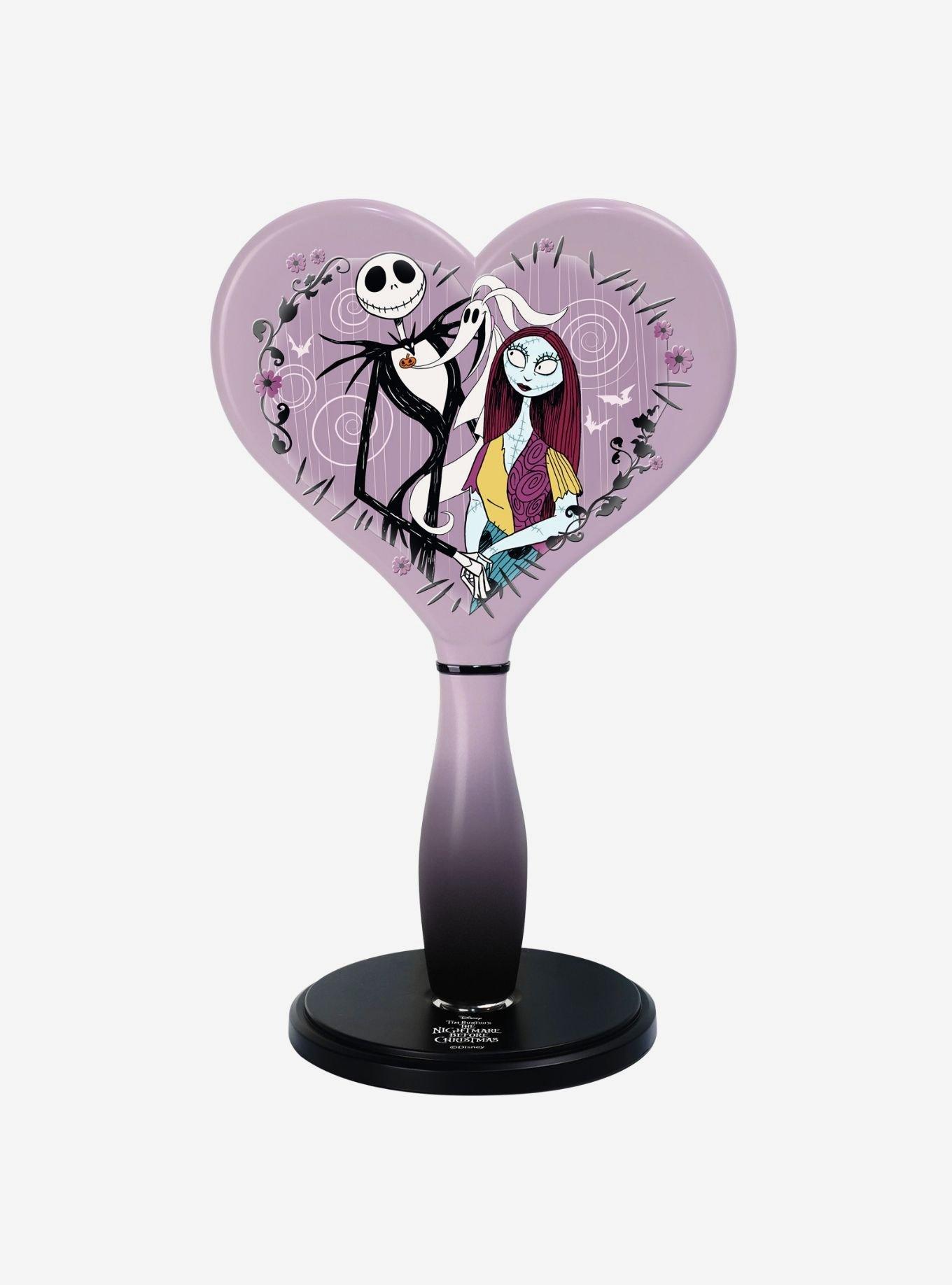 Disney The Nightmare Before Christmas Jack and Sally LED Heart Handheld Makeup Mirror, , hi-res