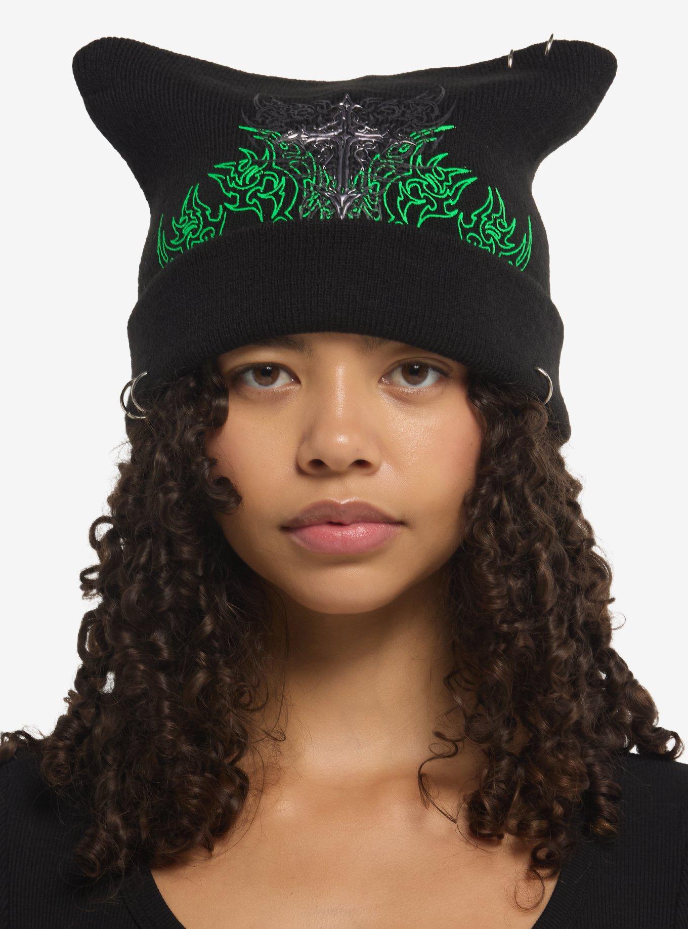 Cyber Cross Pierced Subtle Ear Beanie, , hi-res