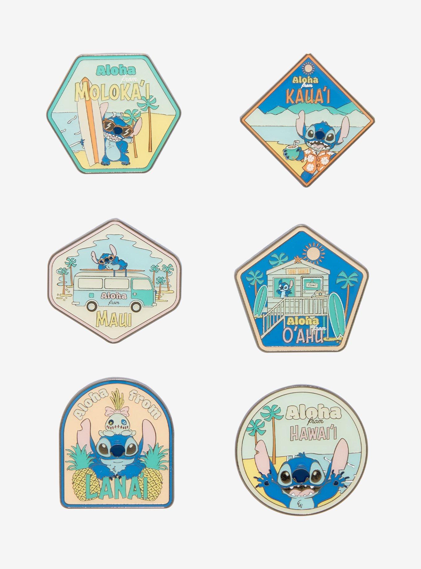 Loungefly Disney Stitch Hawai'i Travel Blind Box Enamel Pin Hot Topic Exclusive, , hi-res