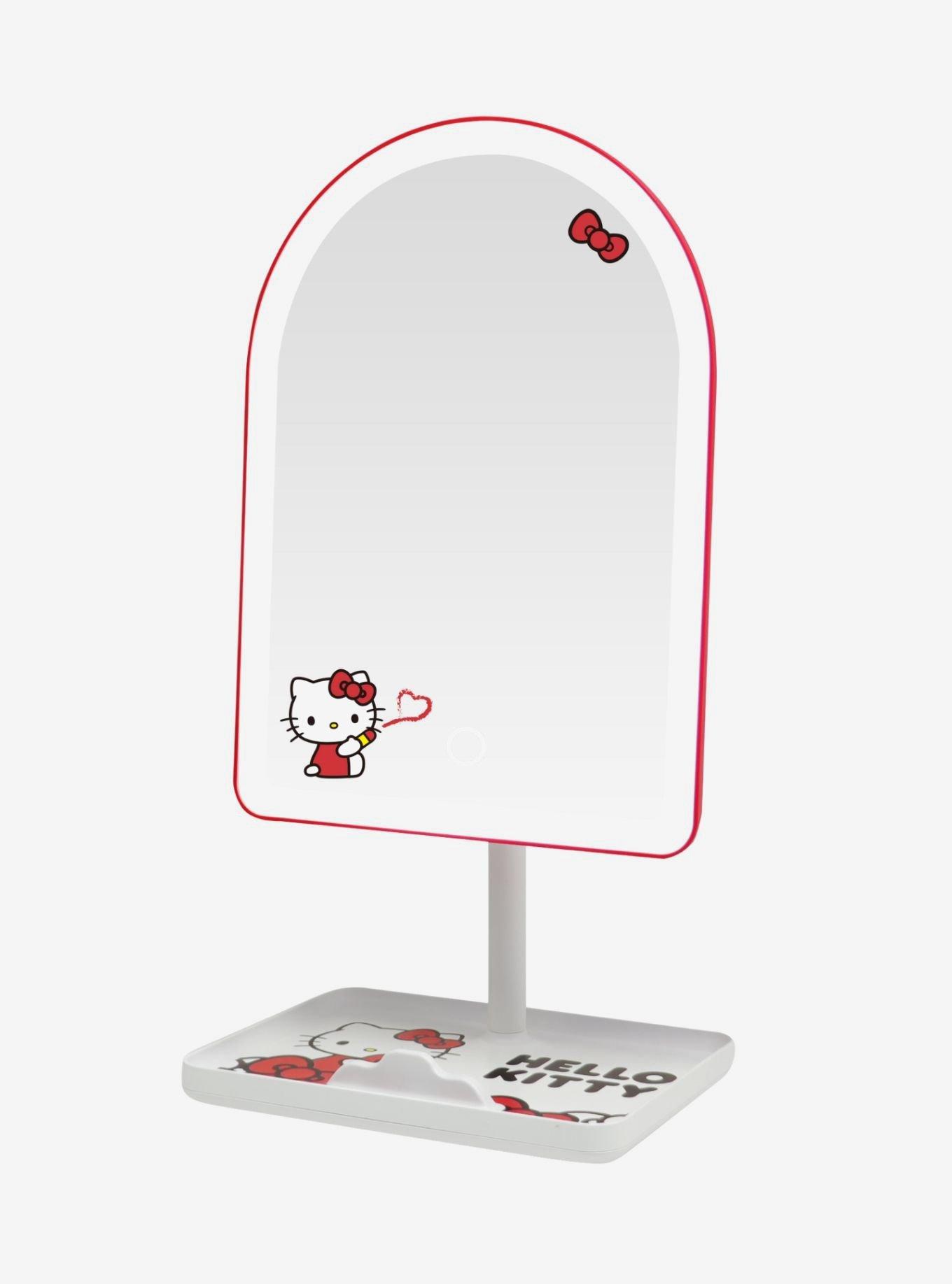 Sanrio Hello Kitty "Bows" Arch LED Tabletop Makeup Mirror with Phone Stand Base, , hi-res