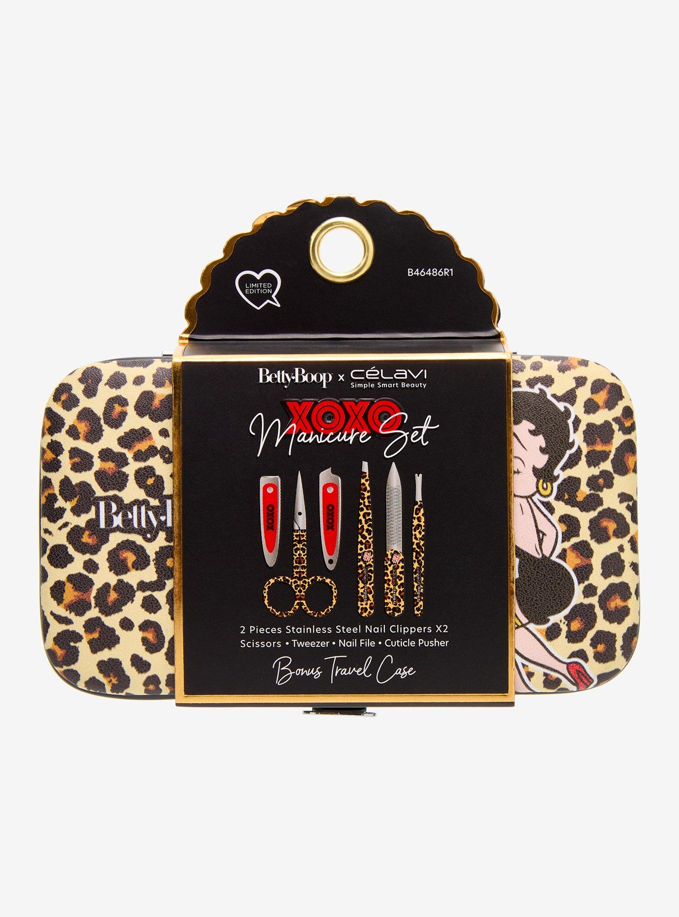 Célavi Betty Boop Leopard Manicure Set | Hot Topic