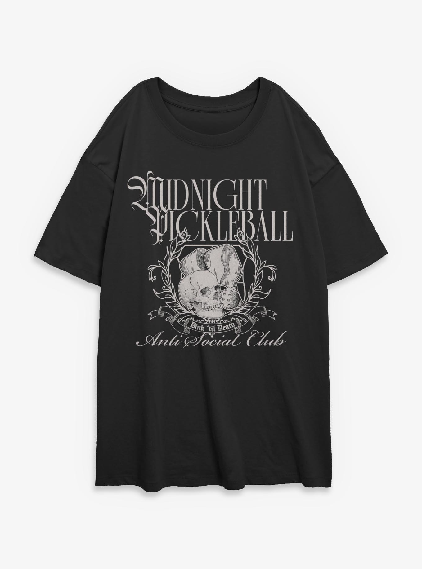 Midnight Pickleball Girls Oversized T-Shirt