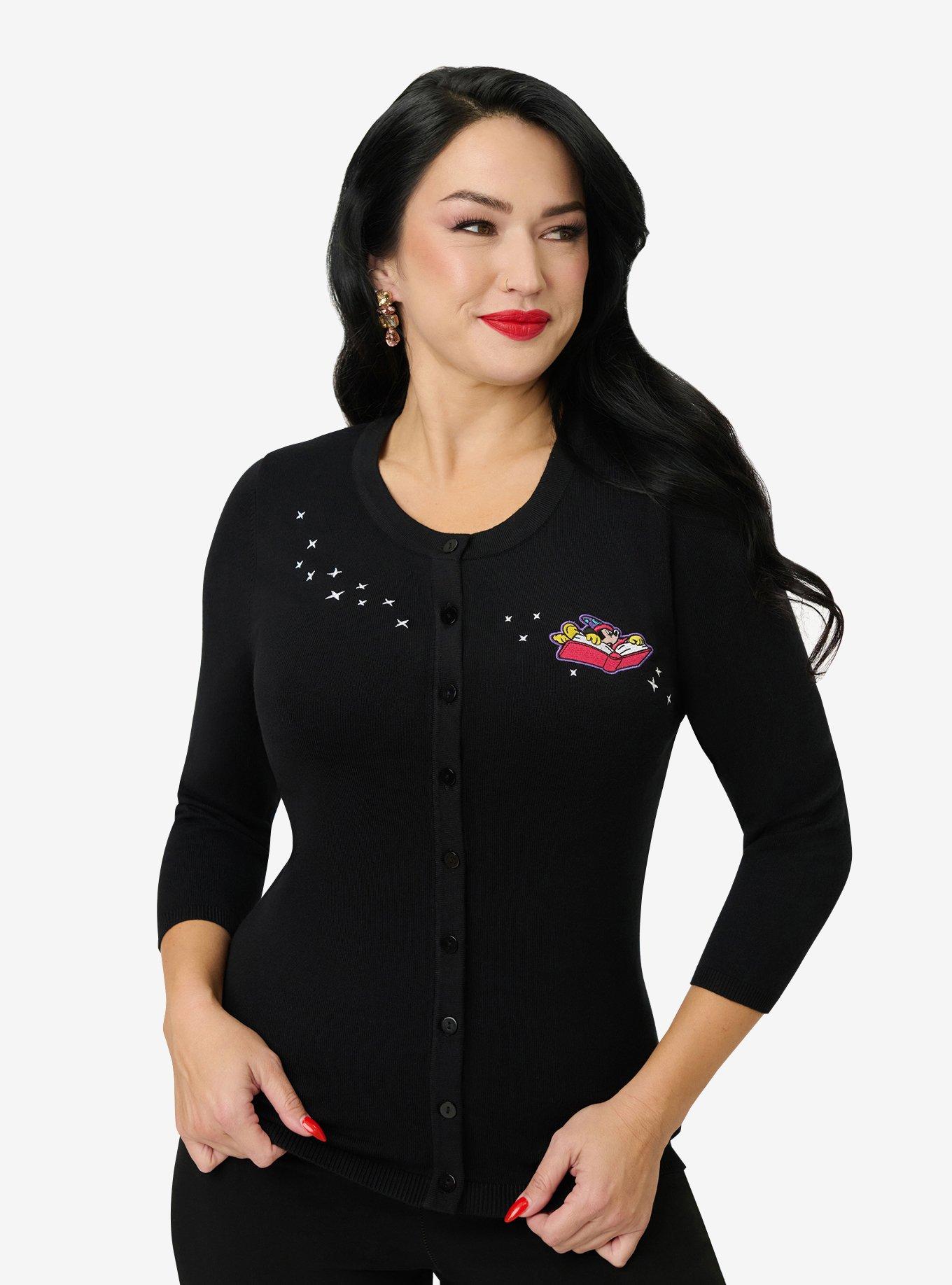 Disney Fantasia Collection by Unique Vintage Sorcerers Apprentice Cardigan, , hi-res