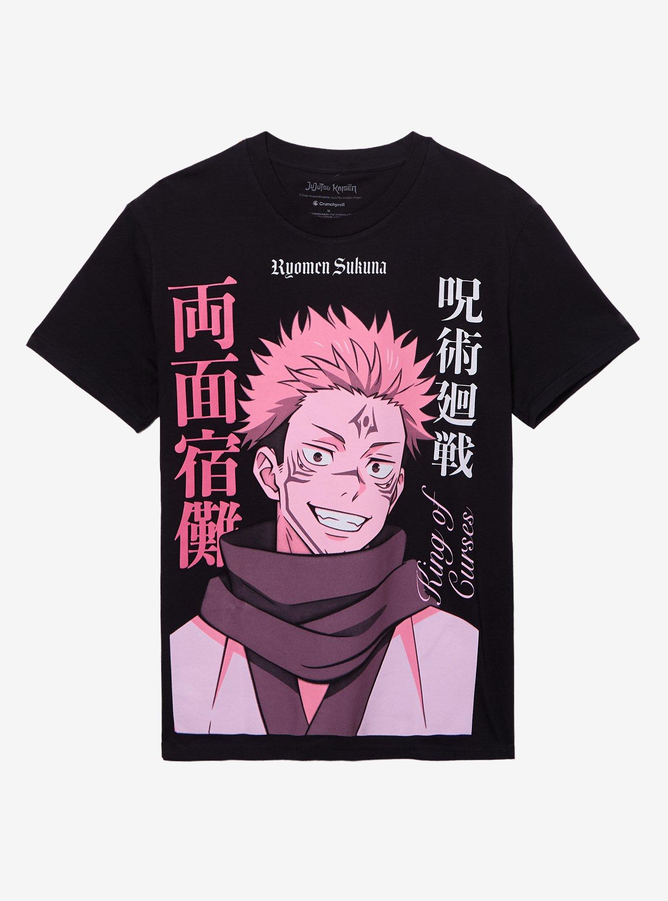 Jujutsu Kaisen Sukuna Pink Portrait T-Shirt, , hi-res