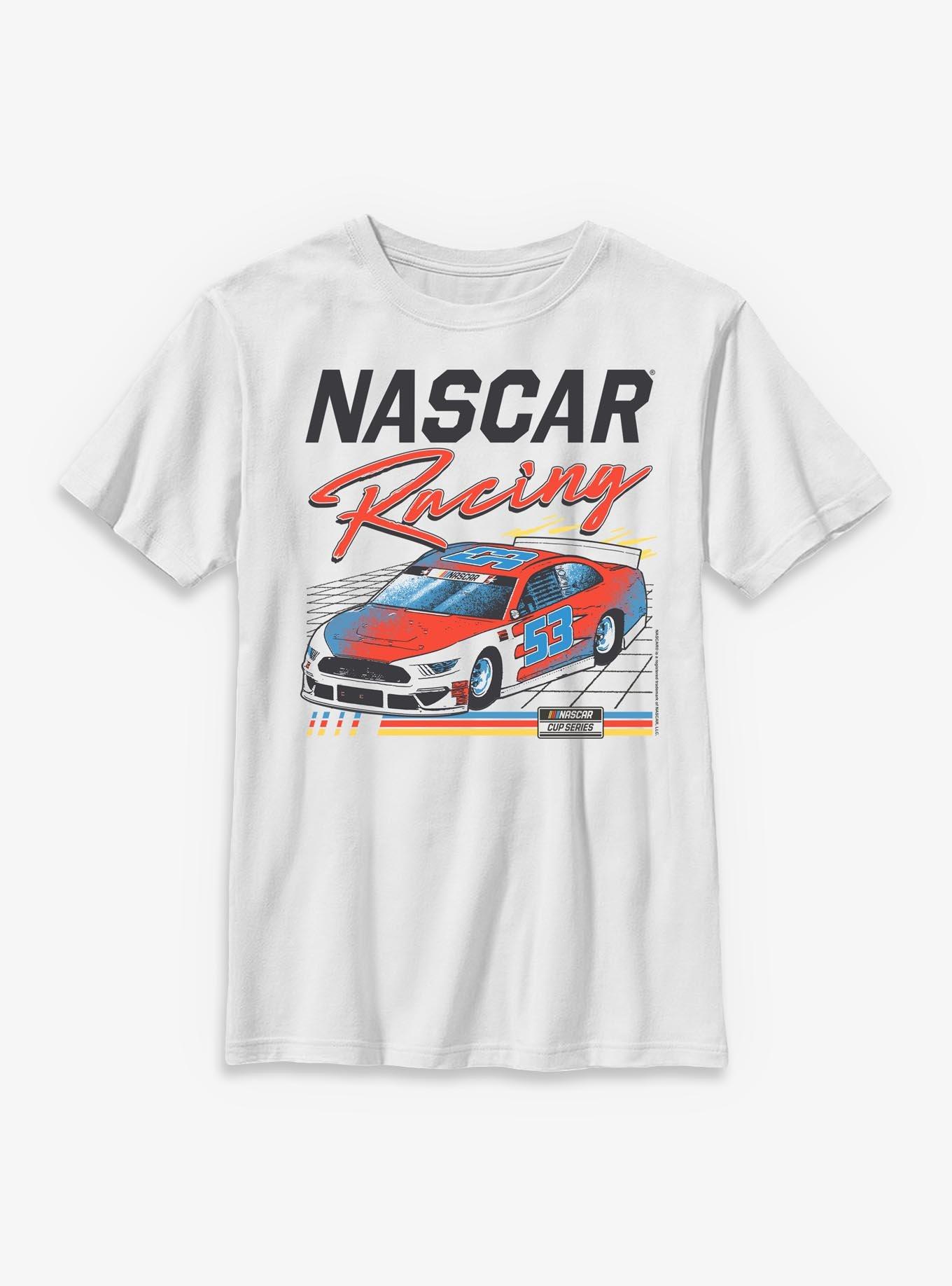 NASCAR Retro Grid Racing Car Youth T-Shirt, , hi-res