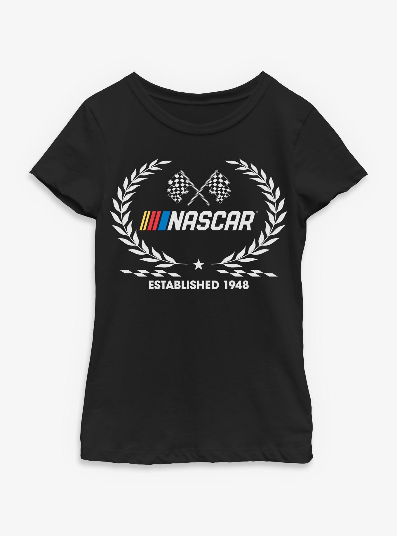 NASCAR Script Sporty Youth Girls T-Shirt, , hi-res