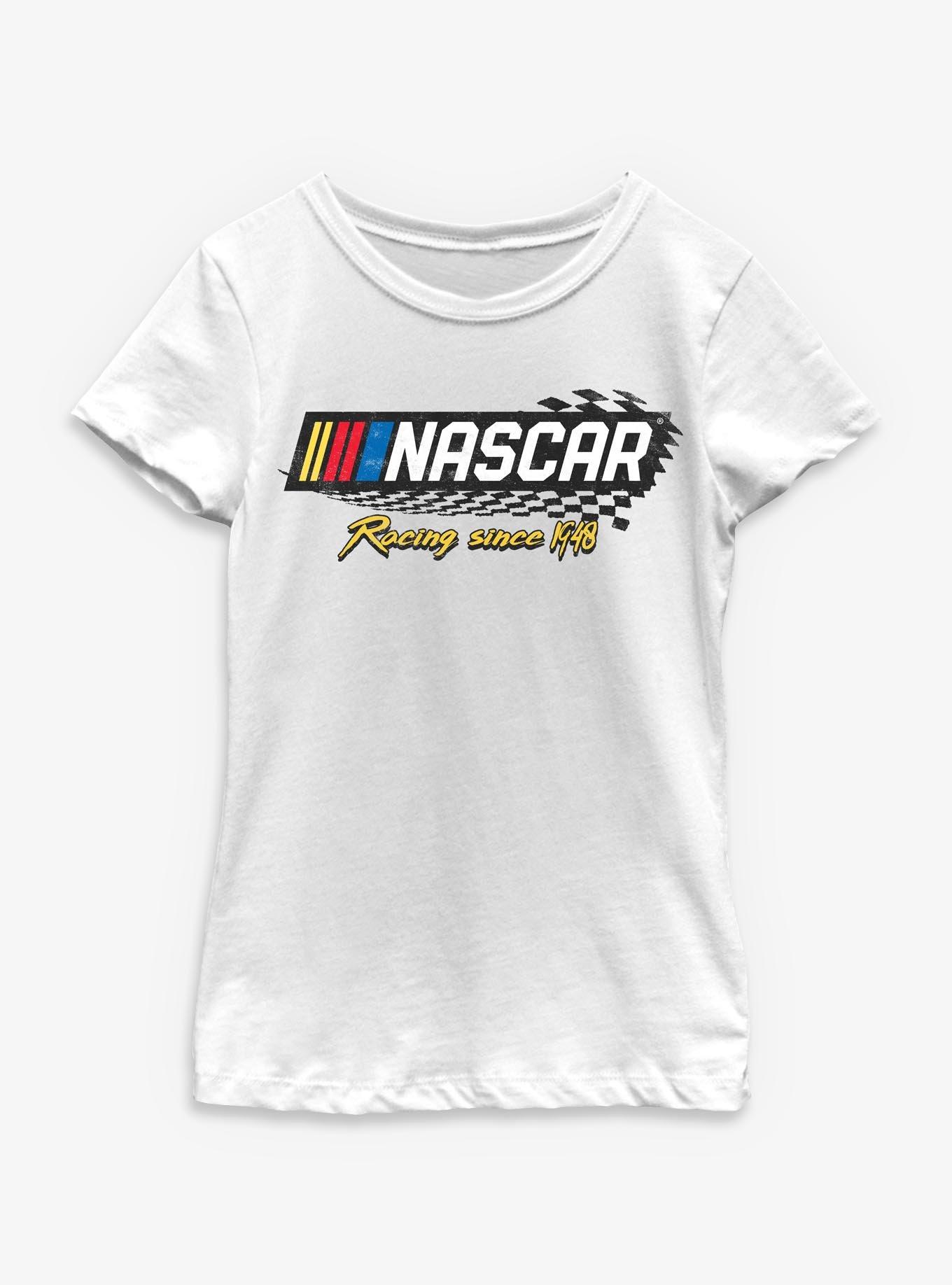 NASCAR Checker Racing Logo Youth Girls T-Shirt, , hi-res