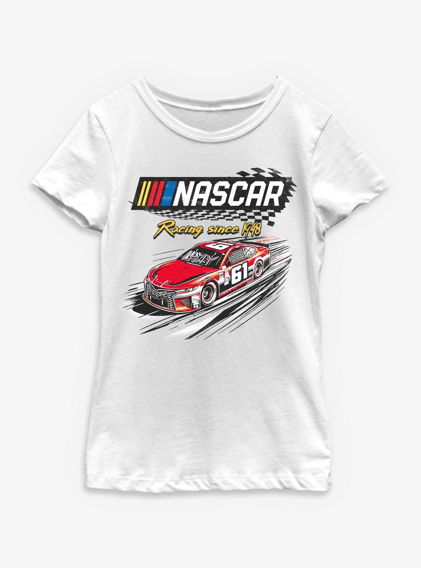 NASCAR Checker Racing Since 1948 Youth Girls T-Shirt, , hi-res