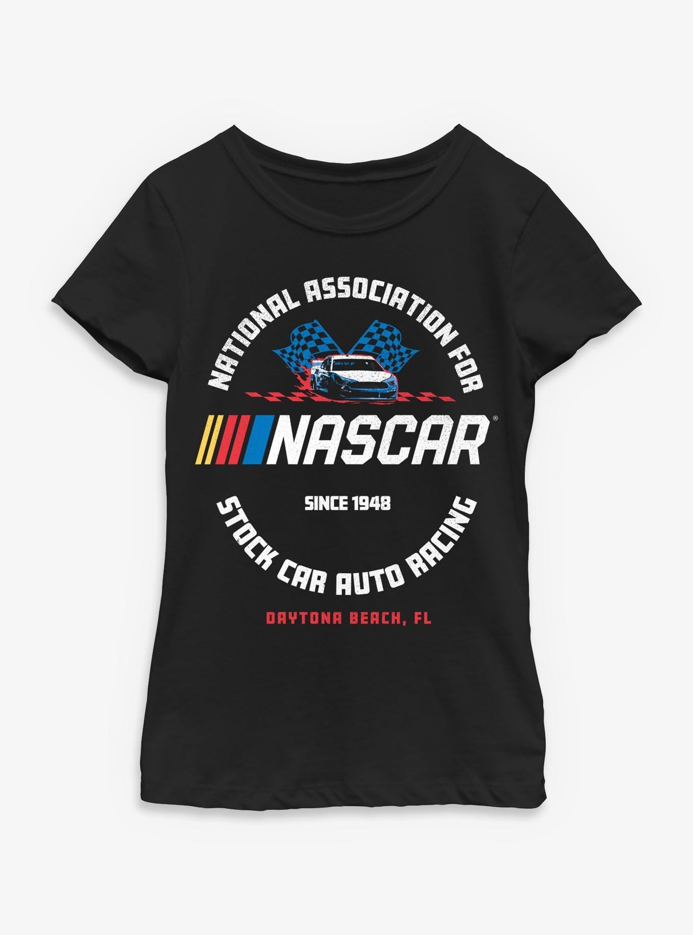 NASCAR Logo Flags Youth Girls T-Shirt, , hi-res