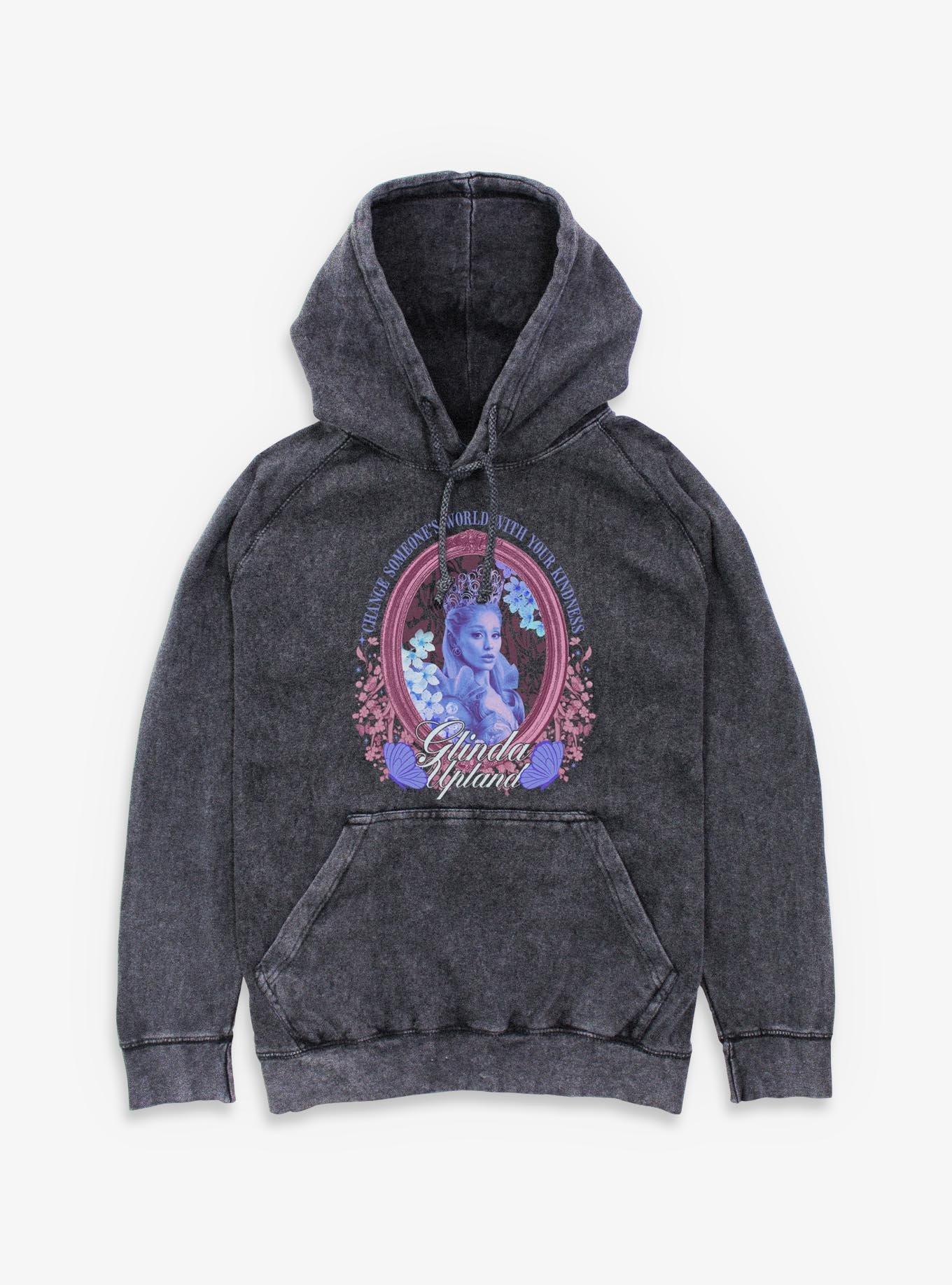 Wicked Glinda Be Kind Mineral Wash Hoodie Hot Topic Exclusive, , hi-res