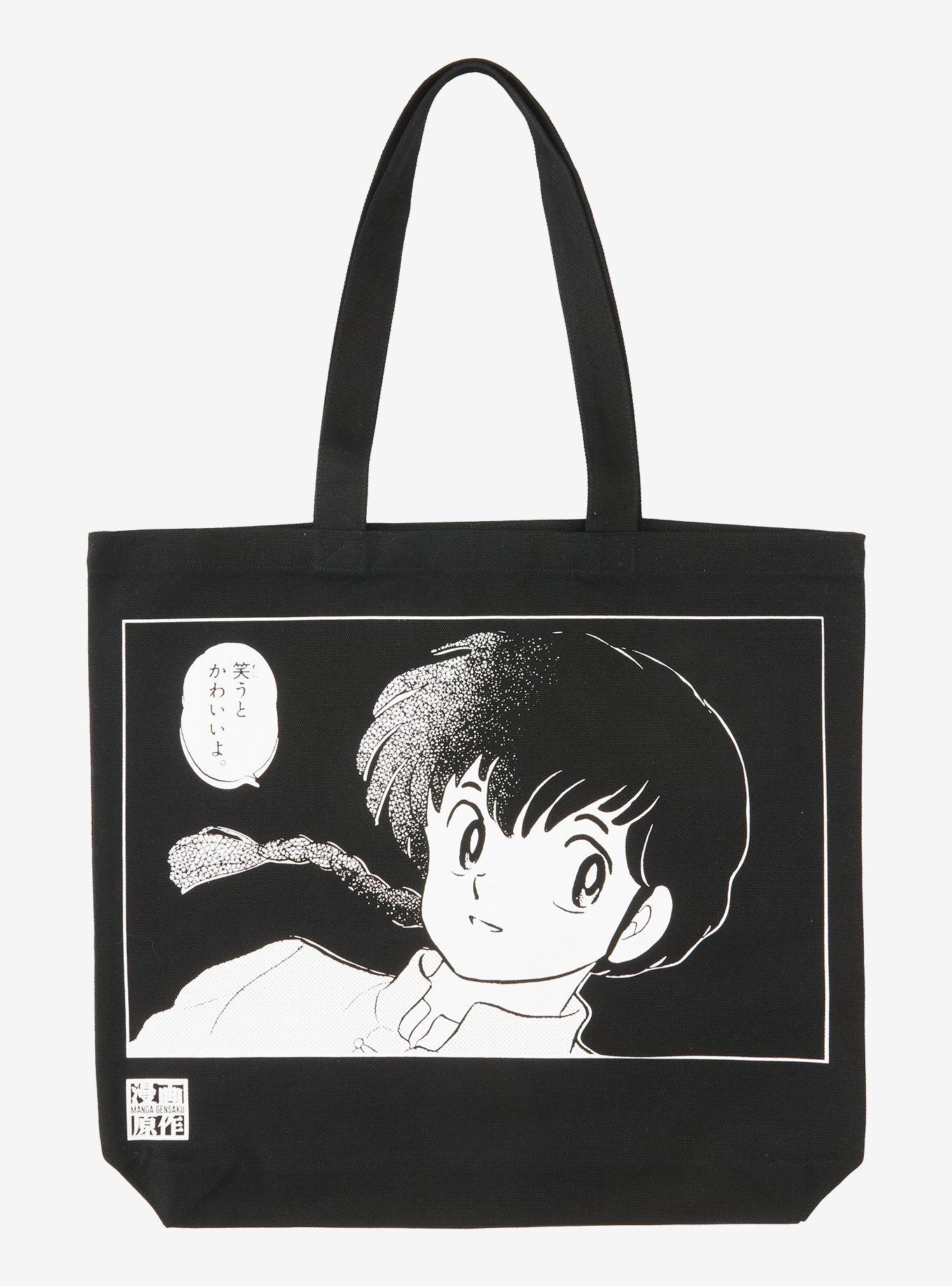 Ranma 1/2 Ranma Manga Panel Portrait Tote Bag - BoxLunch Exclusive, , hi-res