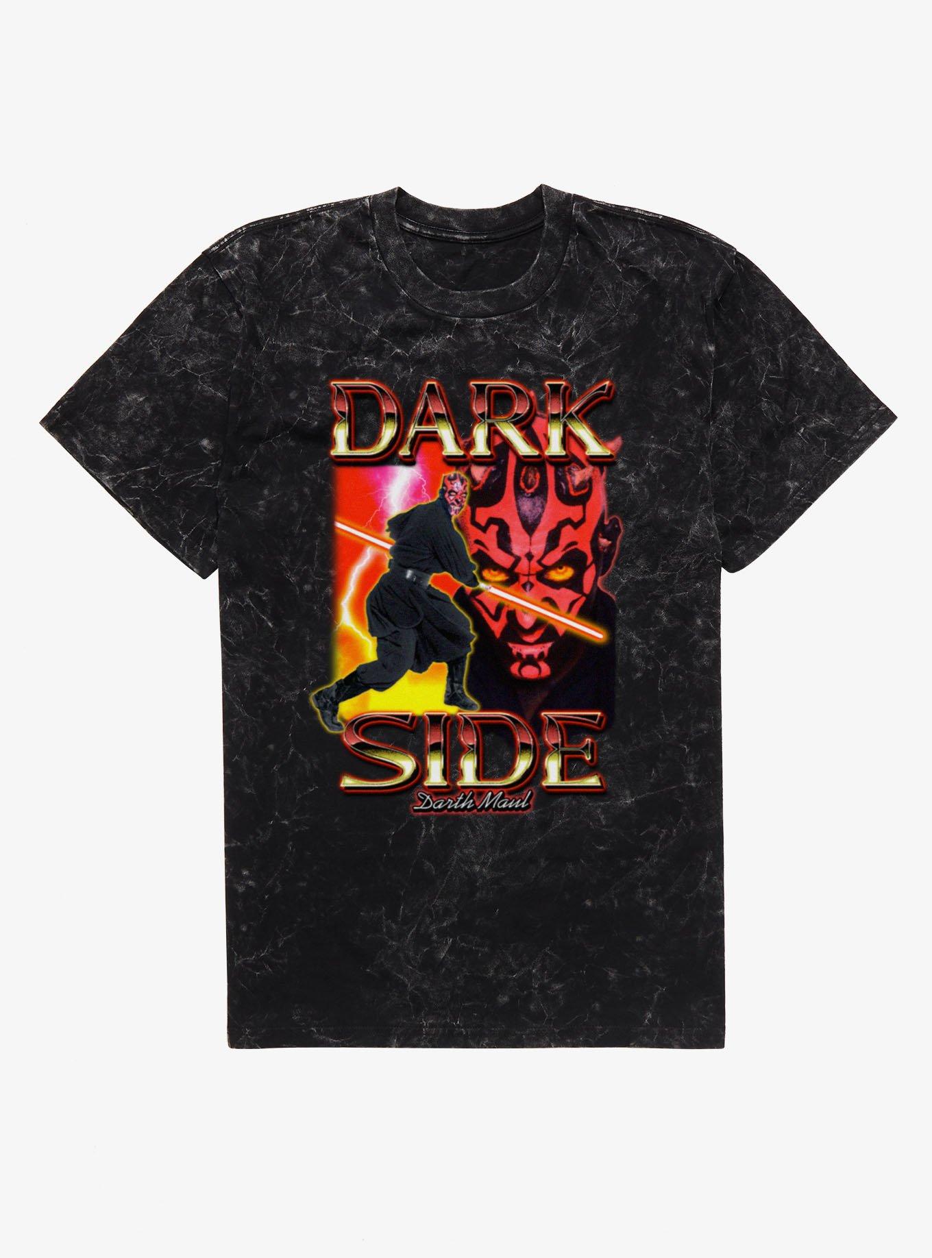 Star Wars Dark Side Darth Maul Mineral Wash T-Shirt Box Lunch Exclusive, , hi-res