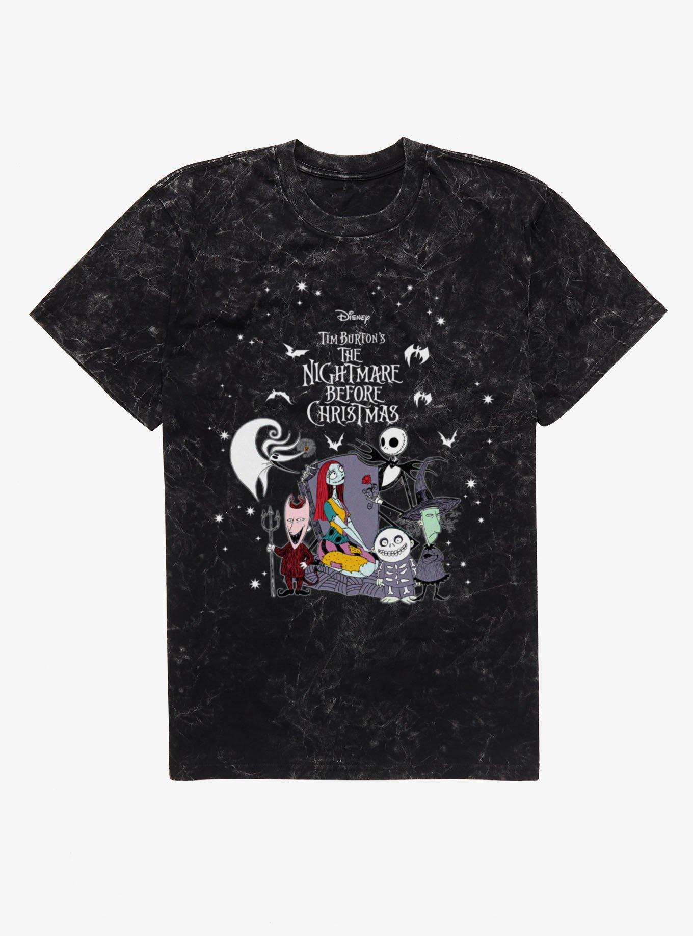 Disney The Nightmare Before Christmas Stars Mineral Wash T-Shirt Box Lunch Exclusive, , hi-res