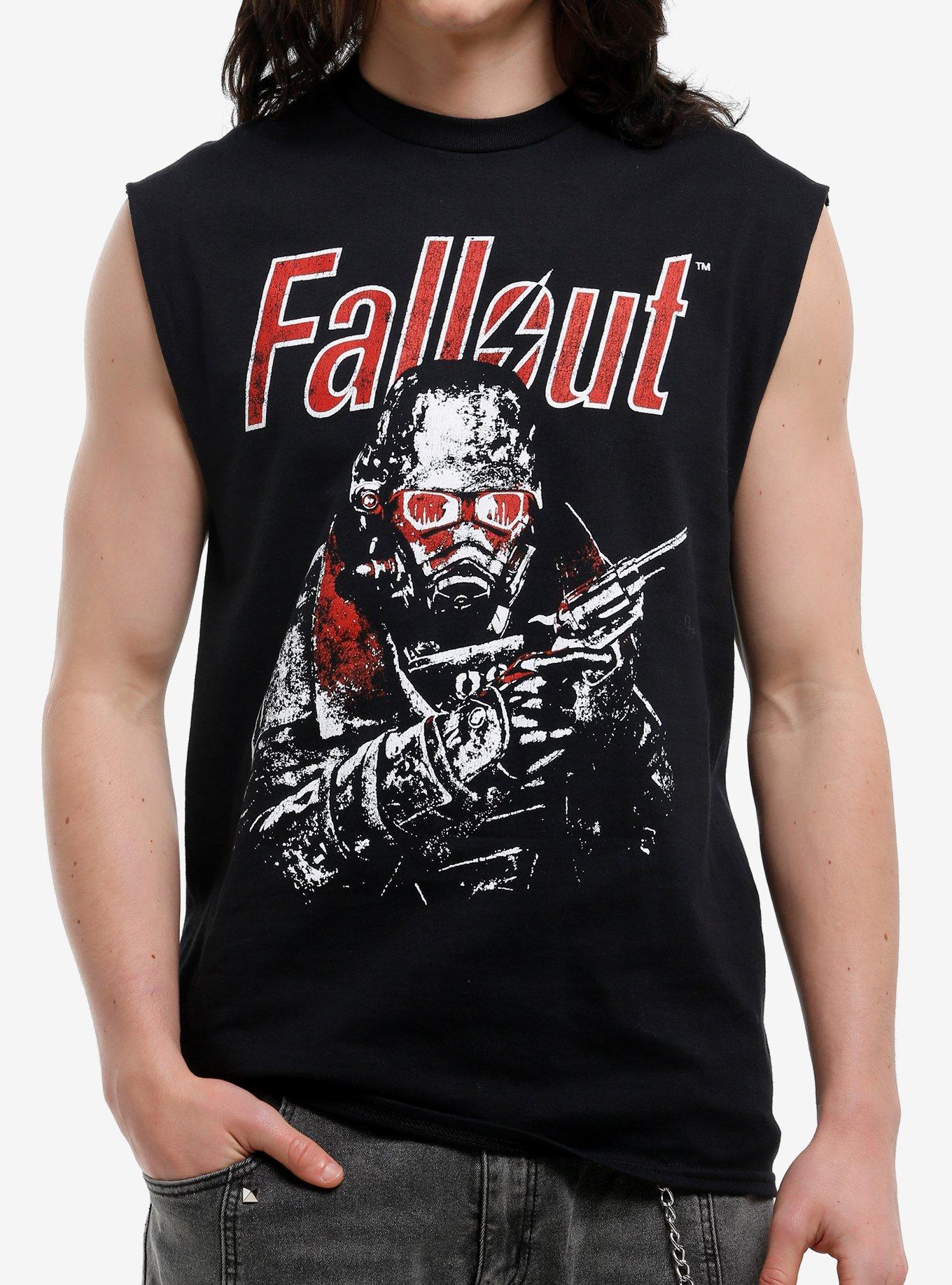 Fallout Brotherhood Knight Portrait Muscle Tank Top, , hi-res