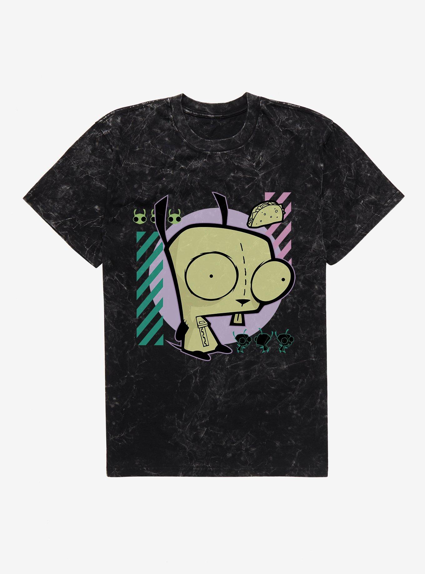 Invader Zim GIR Taco Time Mineral Wash T-Shirt, , hi-res