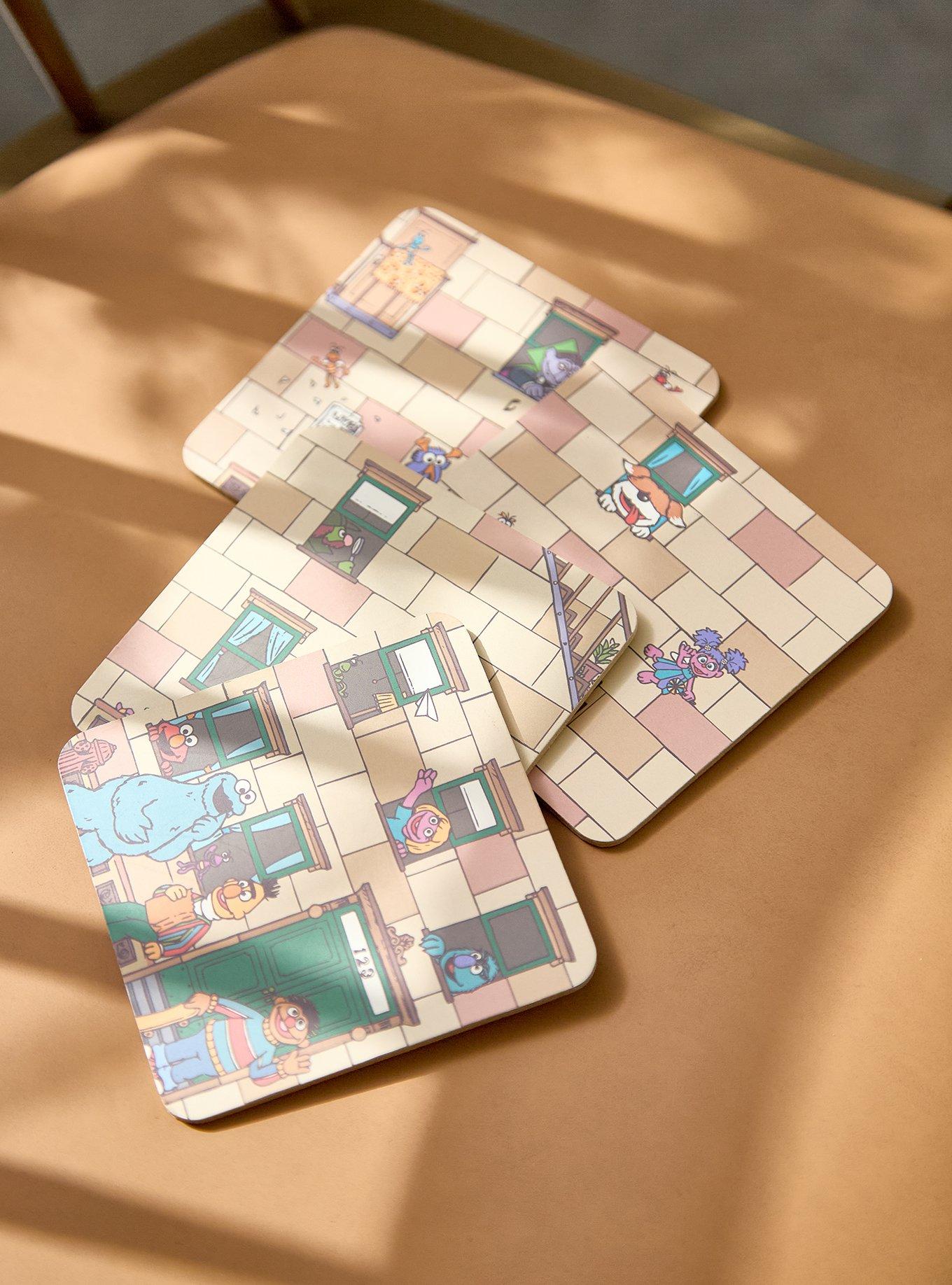 Sesame Street Building Scenes Coaster Set - BoxLunch Exclusive, , hi-res