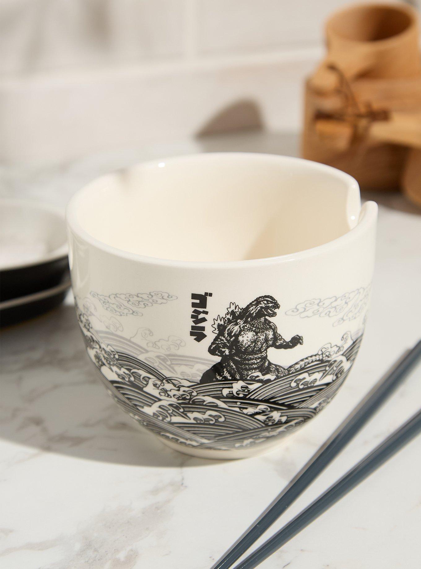 MONSTER MOUTH / BOWL-HALF（Lサイズ）R&L2個セット Godzilla Wave Ramen Bowl Set — BoxLunch Exclusive | BoxLunch