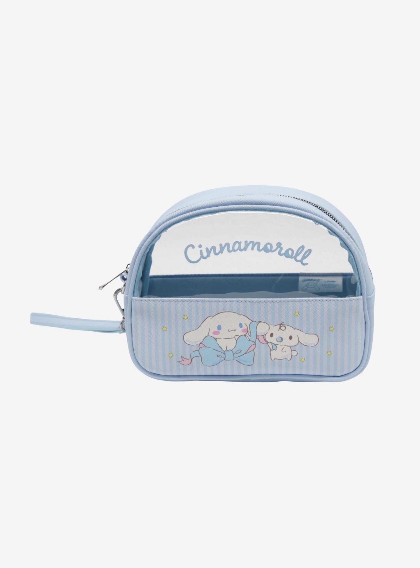 Sanrio Cinnamoroll "Lovely Ribbon" Half Moon Clear Cosmetic Case, , hi-res