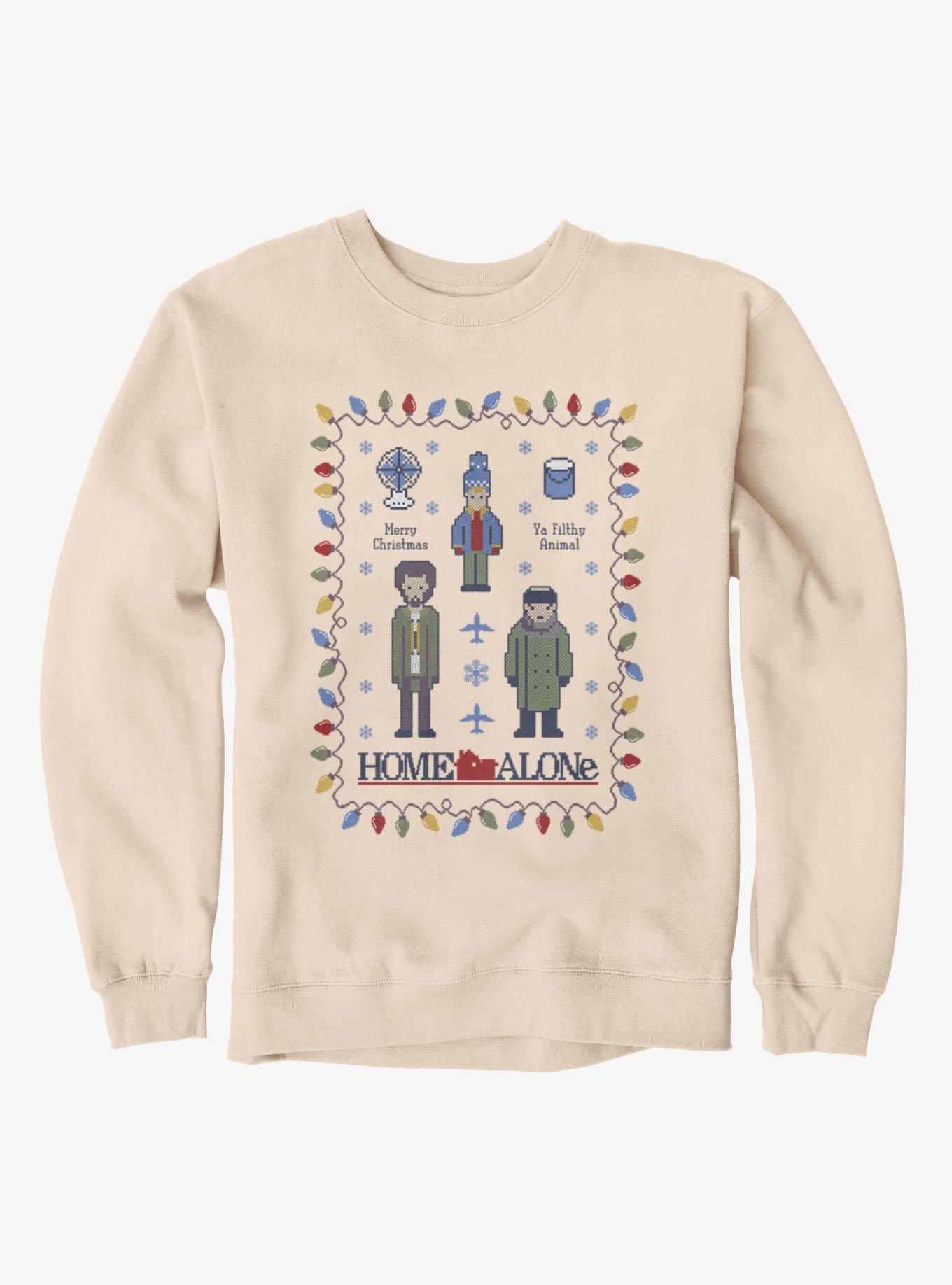 Home Alone Mock Stitch Wet Bandits Sweatshirt, SAND, hi-res