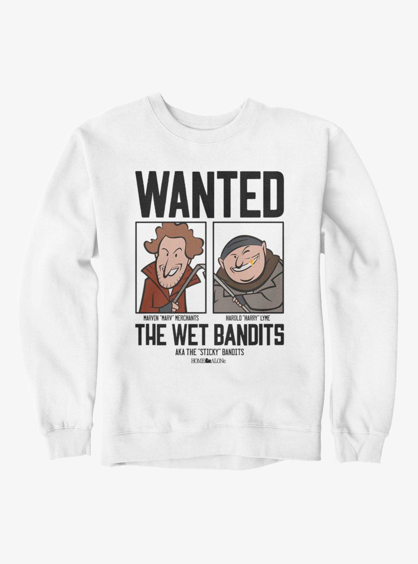 Home Alone Wanted The Wet Bandits Sweatshirt, WHITE, hi-res
