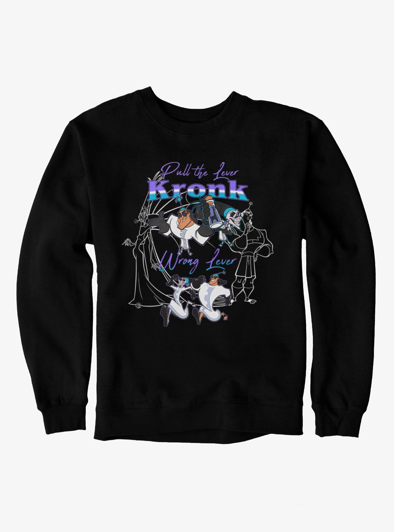 Disney Emperor's New Groove Wrong Lever Kronk Sweatshirt Hot Topic Exclusive