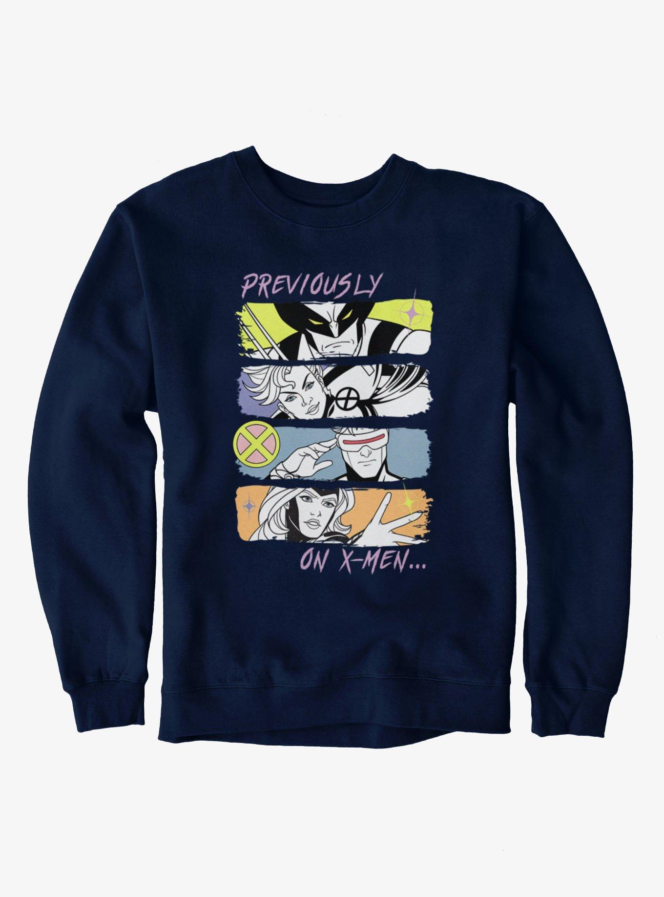 Marvel X-Men '97 Previously On X-Men Sweatshirt Hot Topic Exclusive